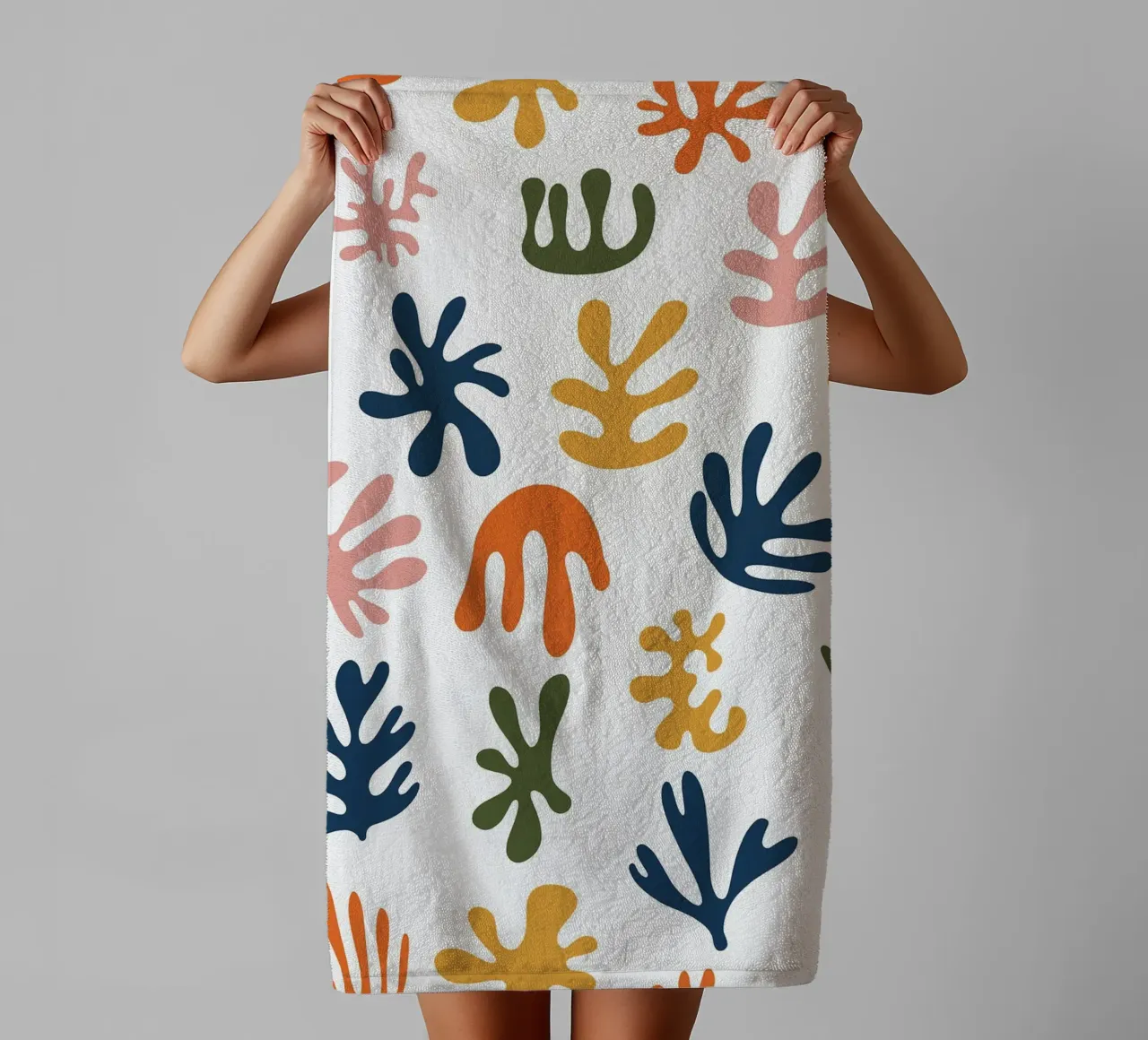 Alghe astratte asciugamano da bagno da Leahprint