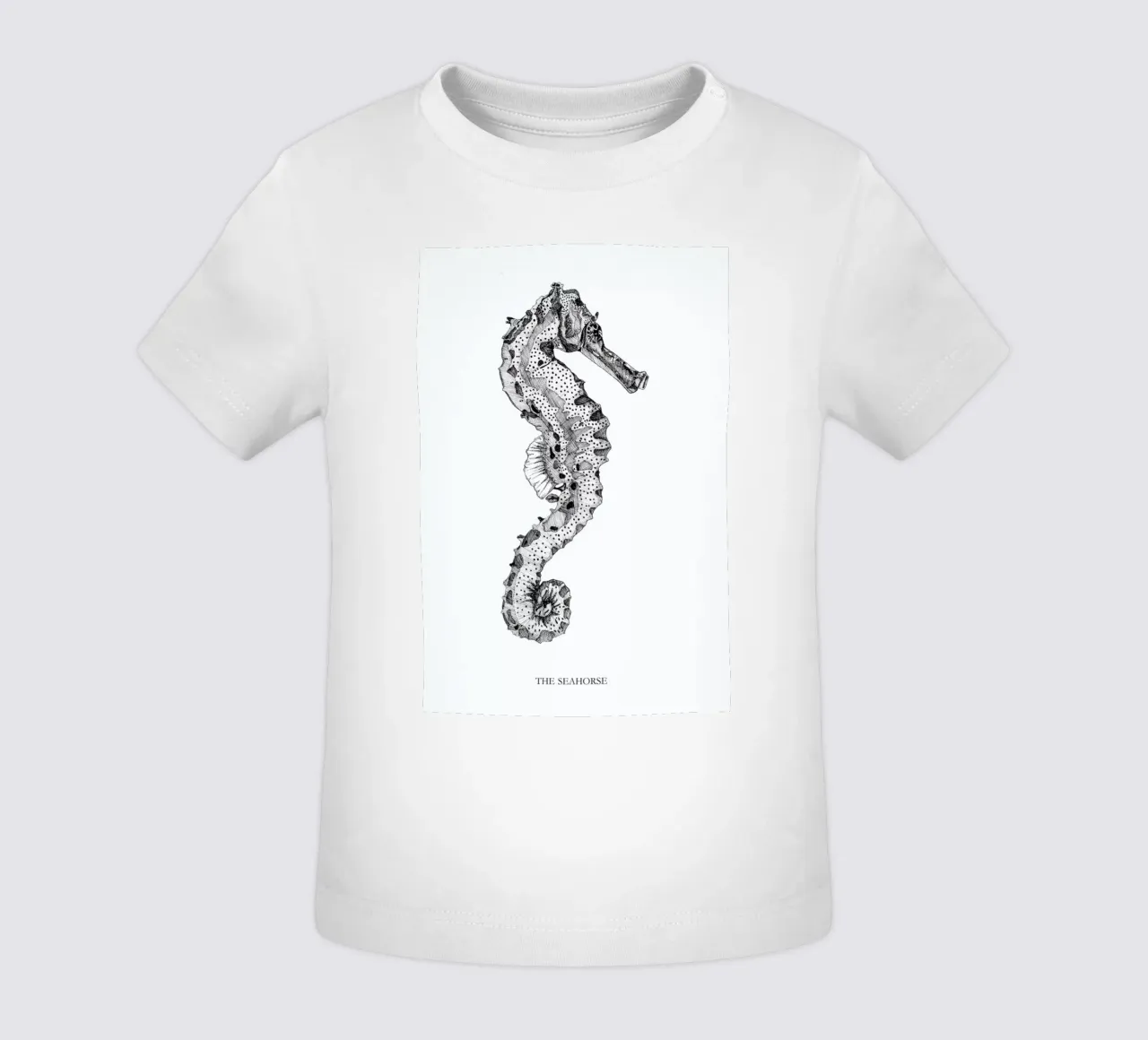 The Seahorse baby t-shirt by Mathilde Olsen