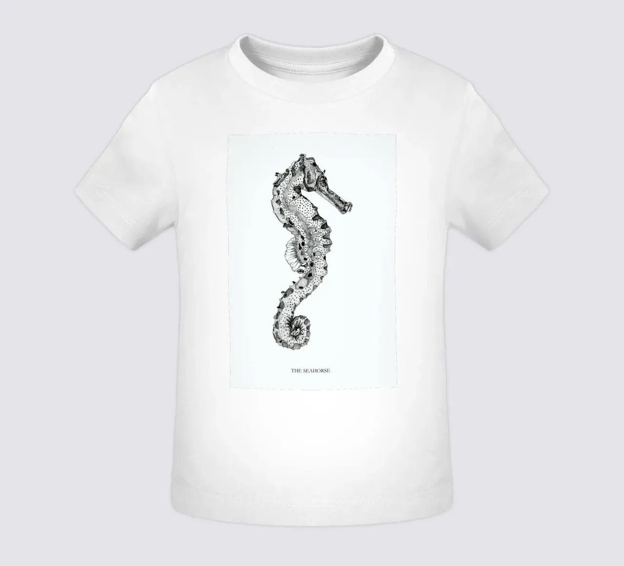 The Seahorse baby t-shirt by Mathilde Olsen