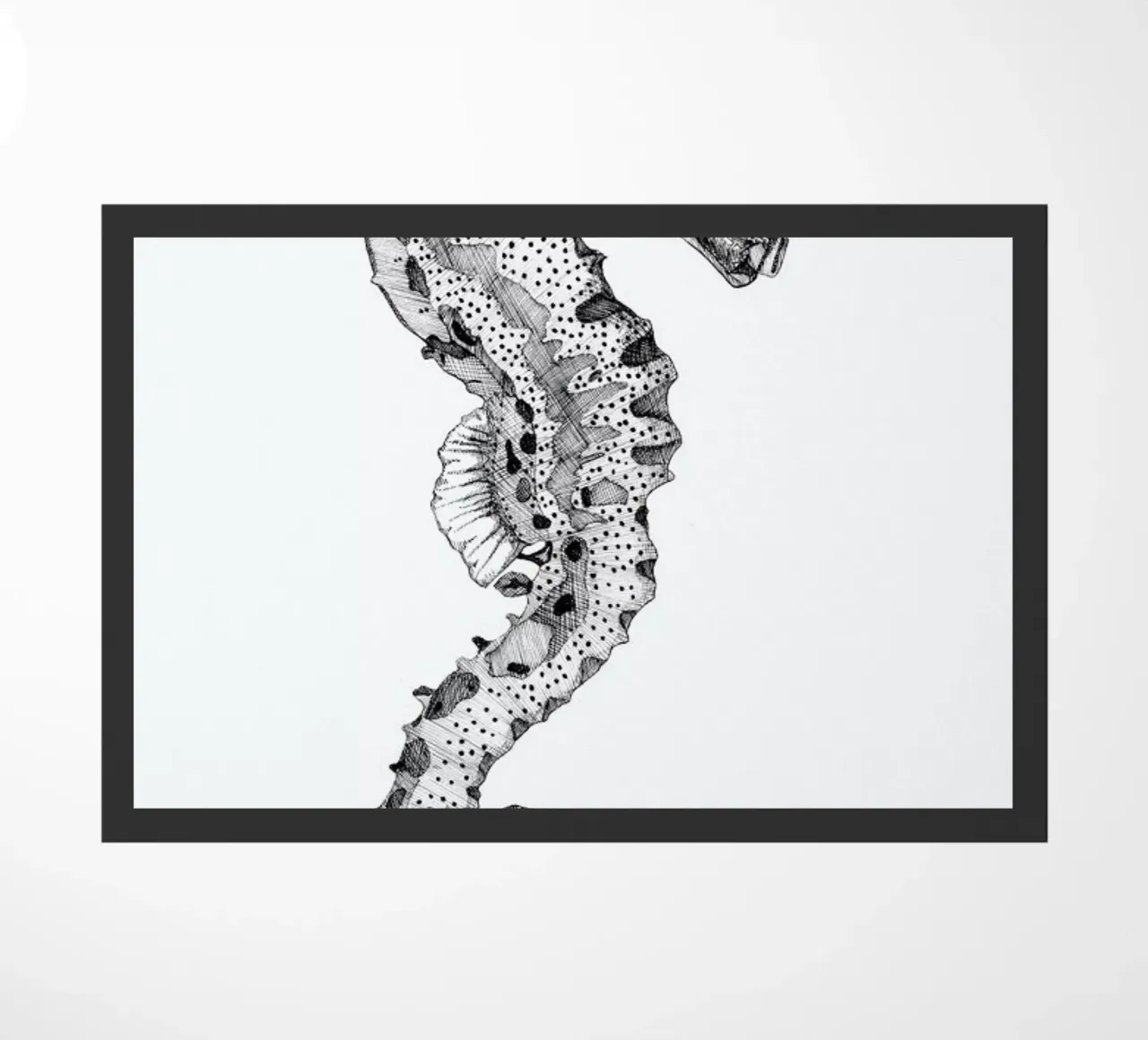 The Seahorse doormat by Mathilde Olsen