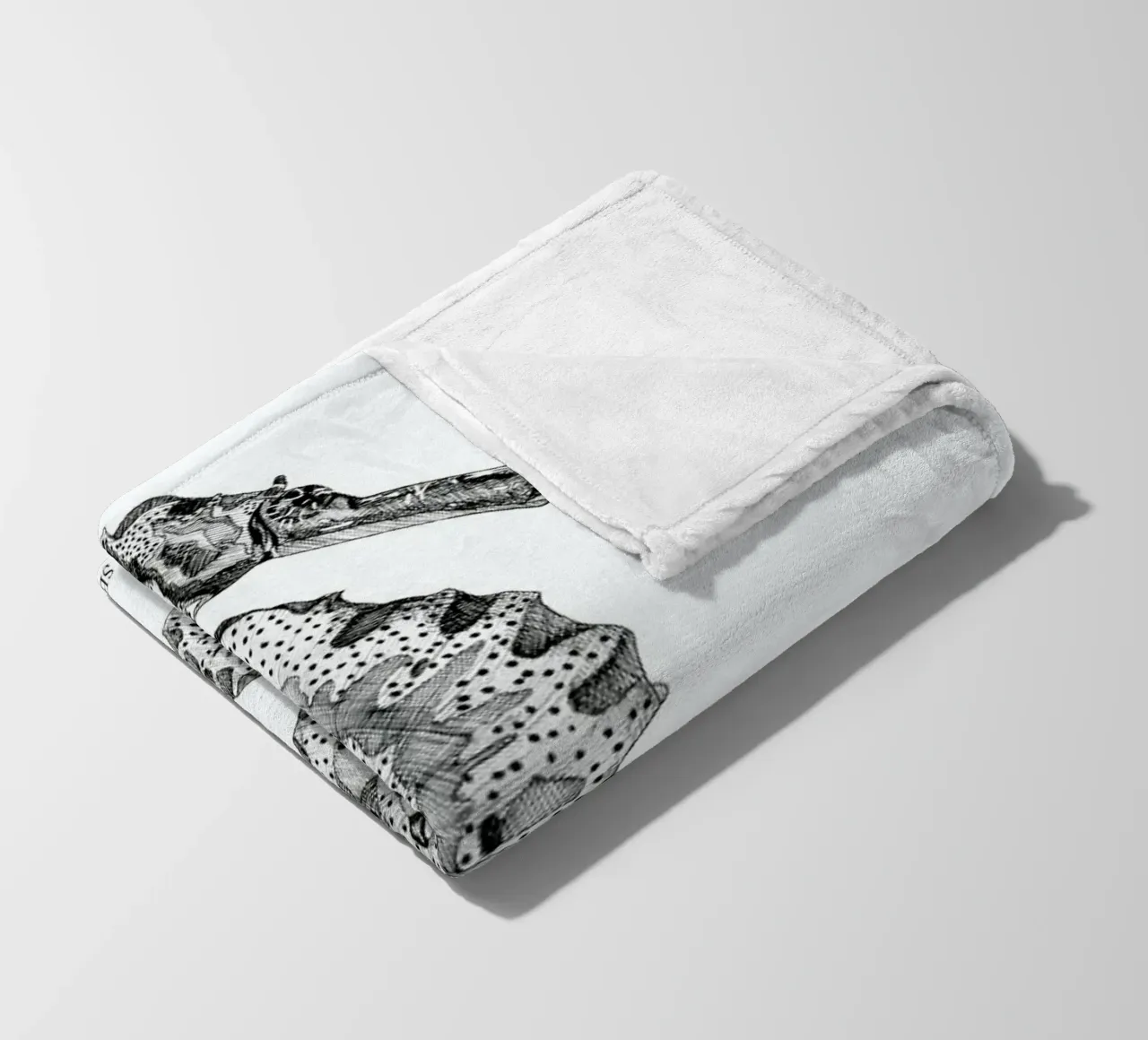 The Seahorse fleece blanket by Mathilde Olsen