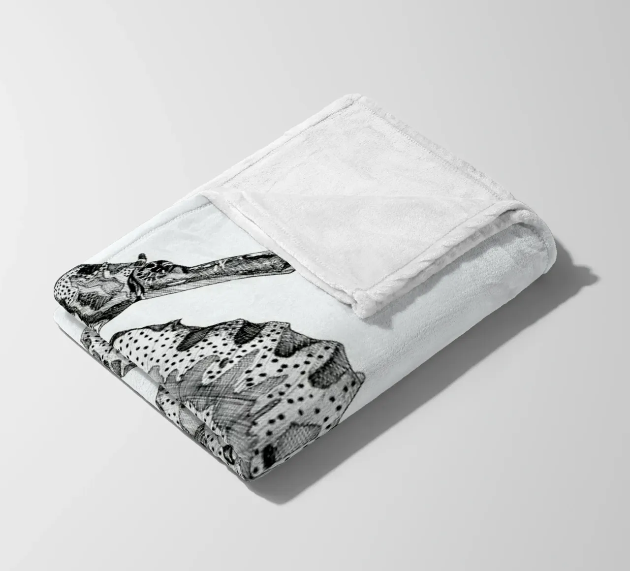 The Seahorse fleece blanket by Mathilde Olsen