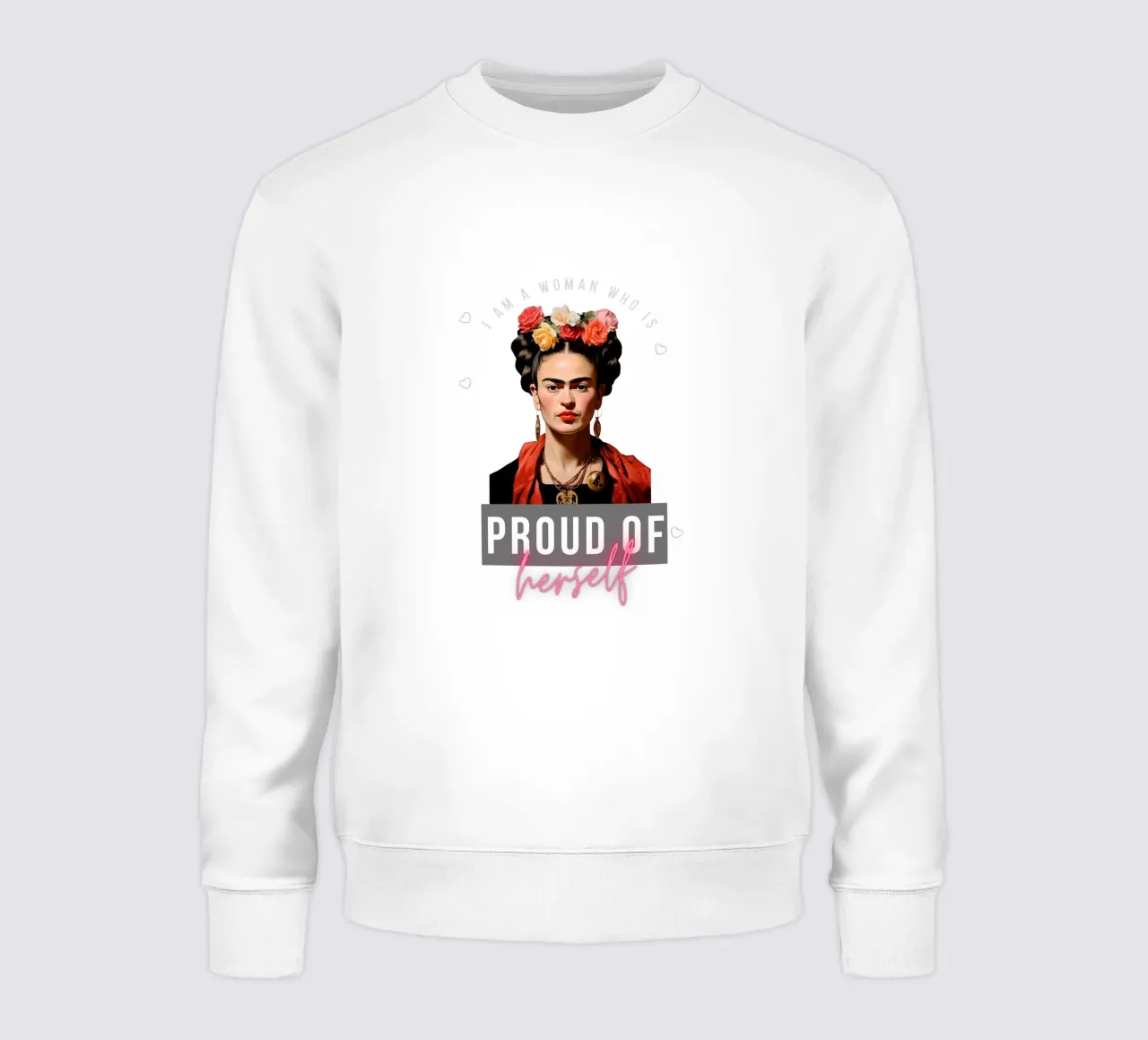 Frida Kahlo "Herself" Sweatshirt von Fantasias Florales