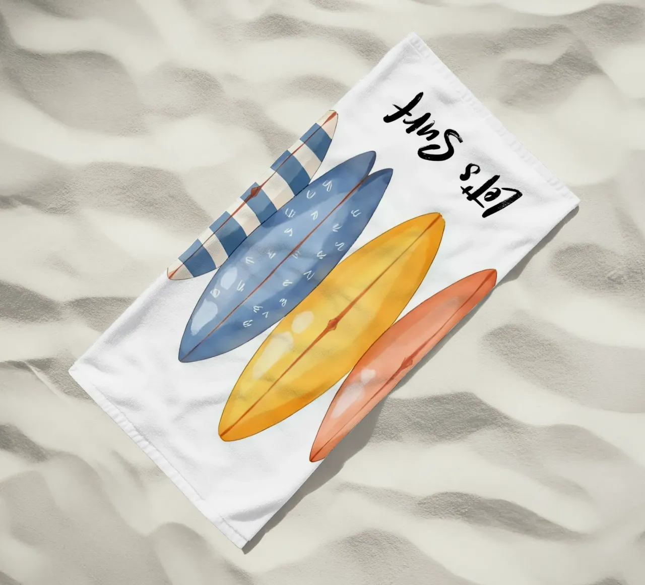 Let's Surf telo mare da Coastal Art