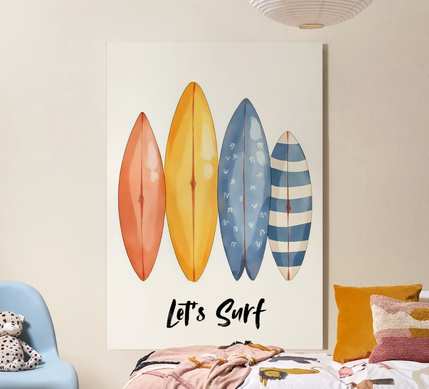 Let's Surf Acryl-Glas von Wild Coast Art