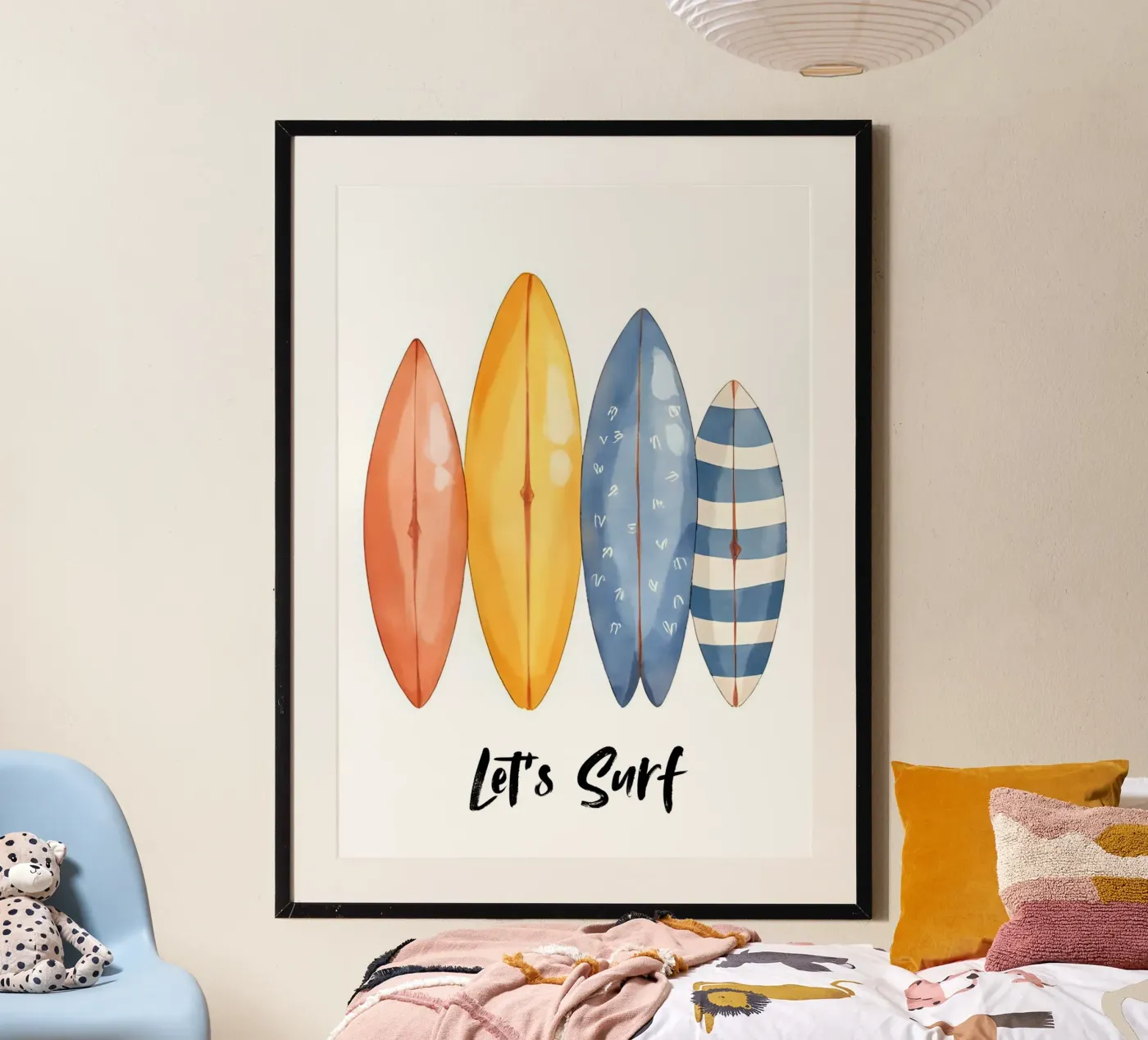 Let's Surf Poster von Wild Coast Art