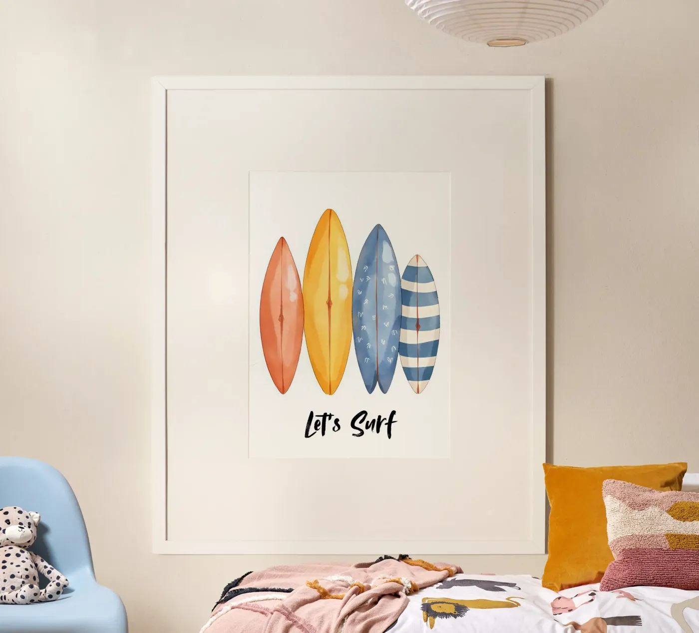 Let's Surf Poster von Wild Coast Art