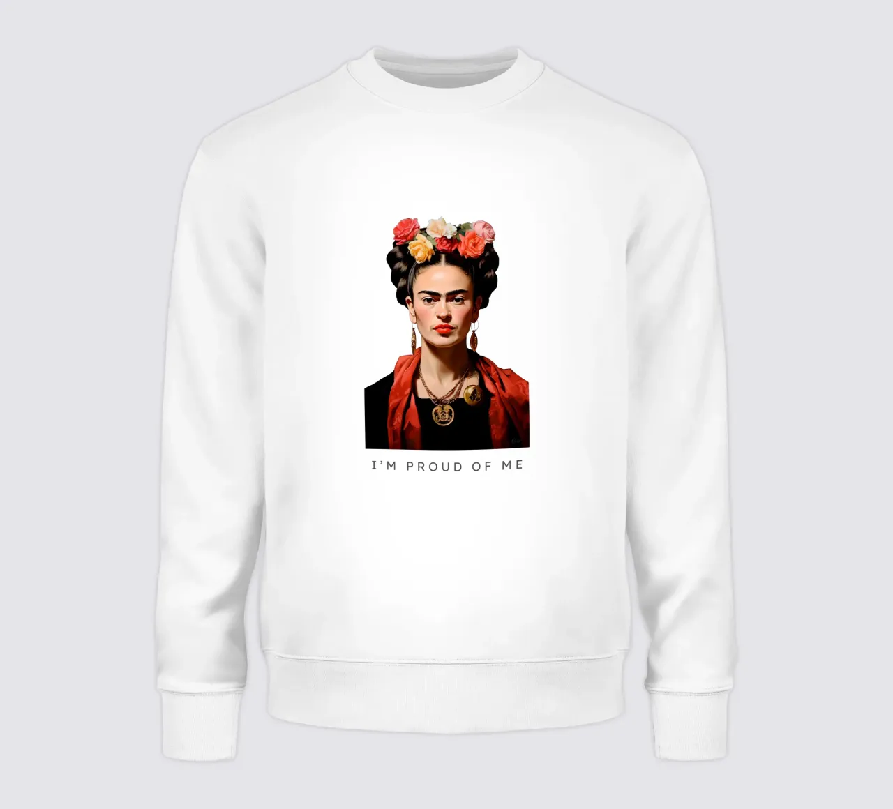 Frida Kahlo "Strength in Bloom" felpa da Fantasias Florales