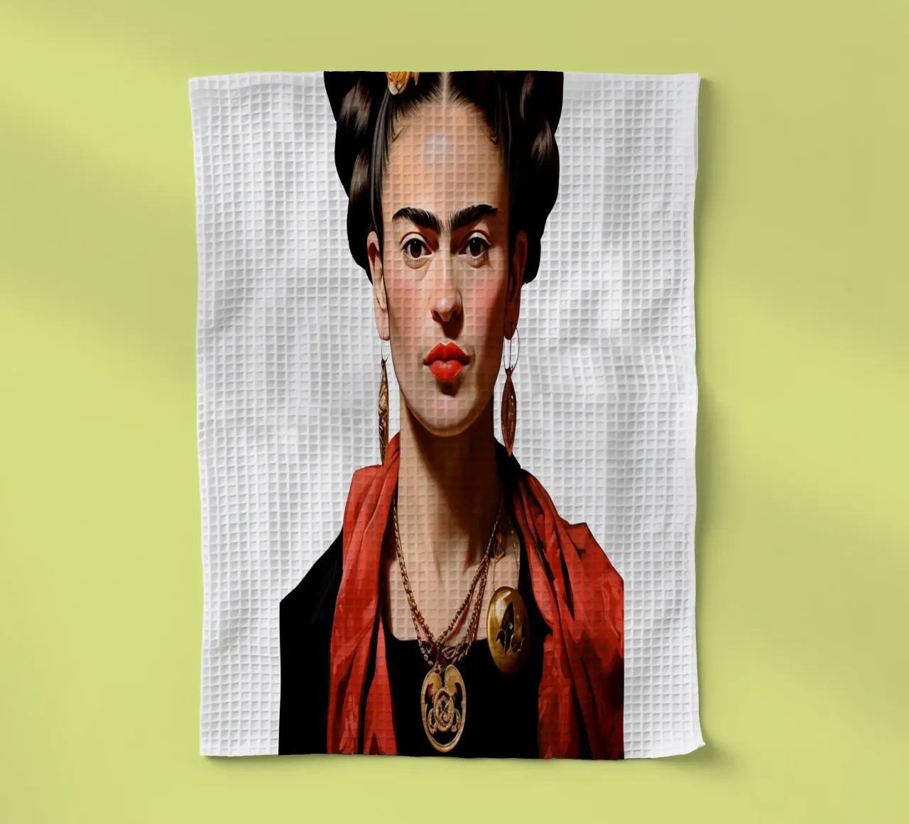 Frida Kahlo "Strength in Bloom" canovaccio da cucina da Fantasias Florales