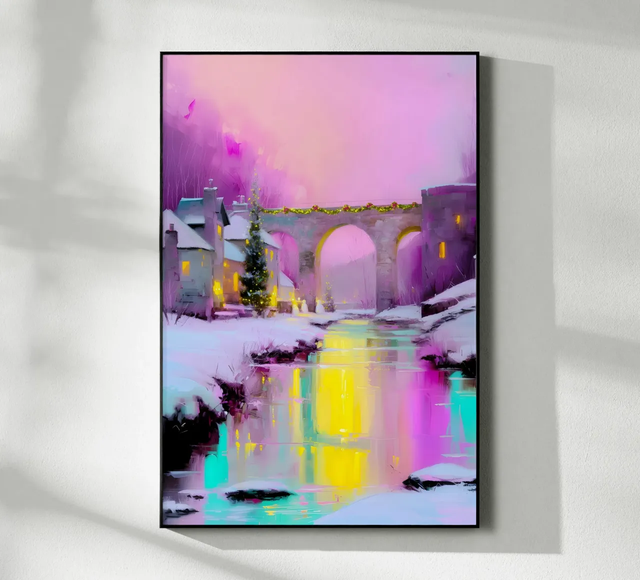 Pink Winter Bridge plexiglass da Roseberry Design