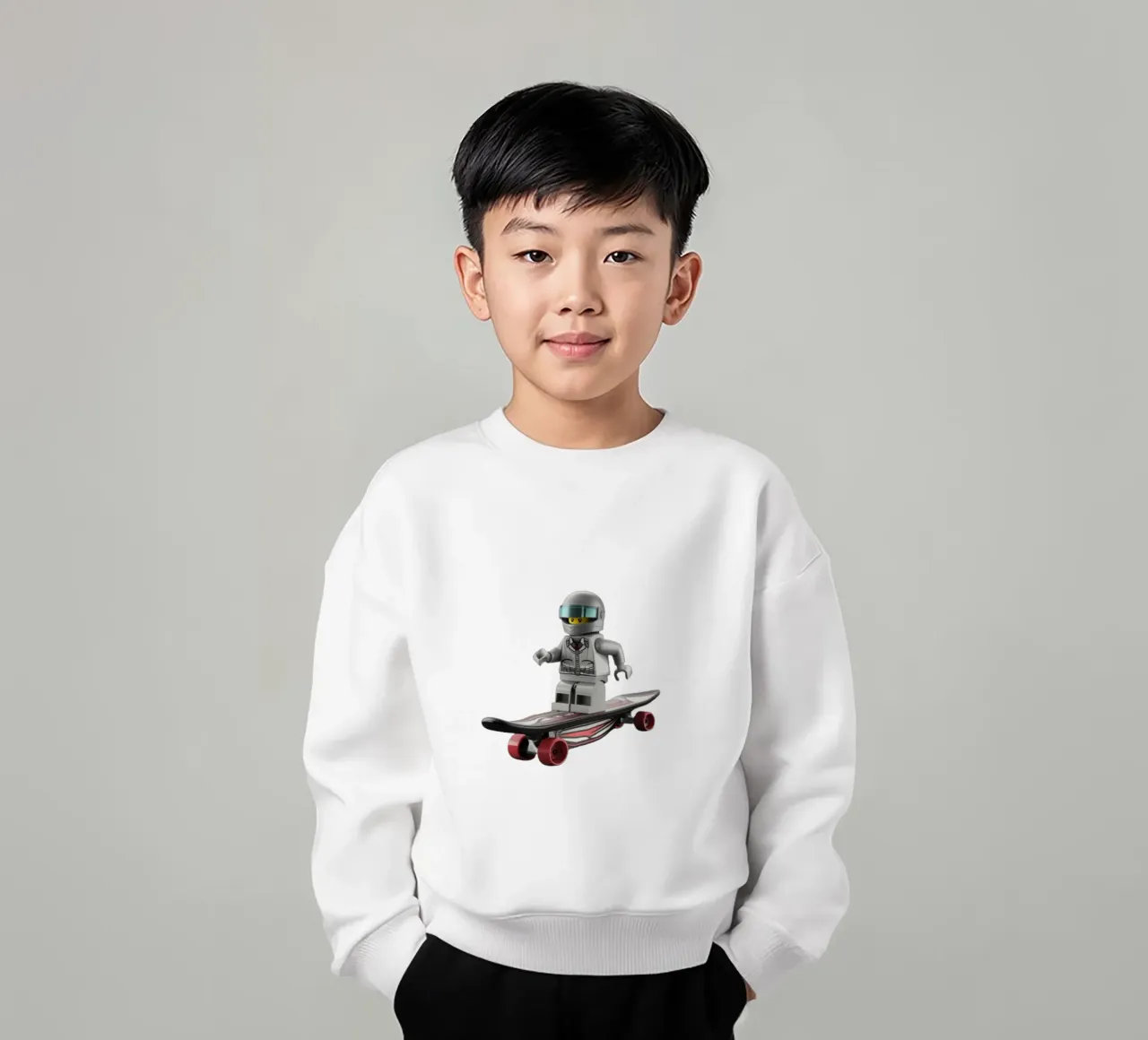 Lego squatebaord felpa bambino da dinem