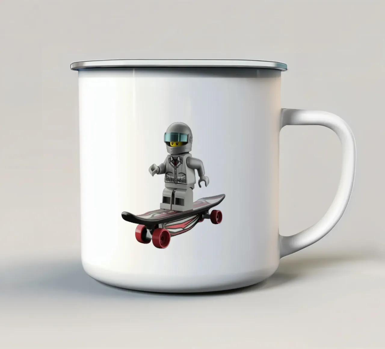 Lego squatebaord tazza in smalto da dinem