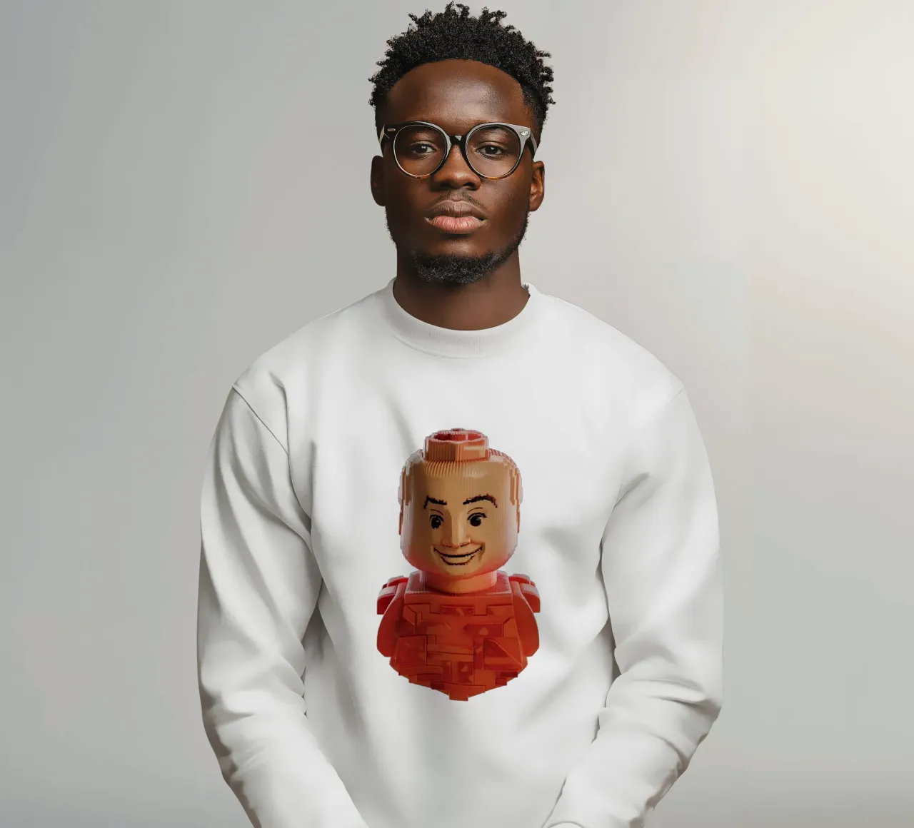 Lego lachend gezicht sweatshirt van dinem