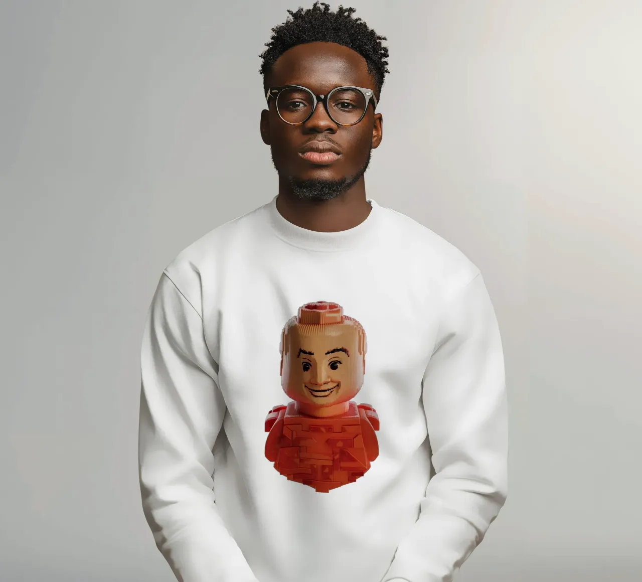 Lego smile face felpa da dinem