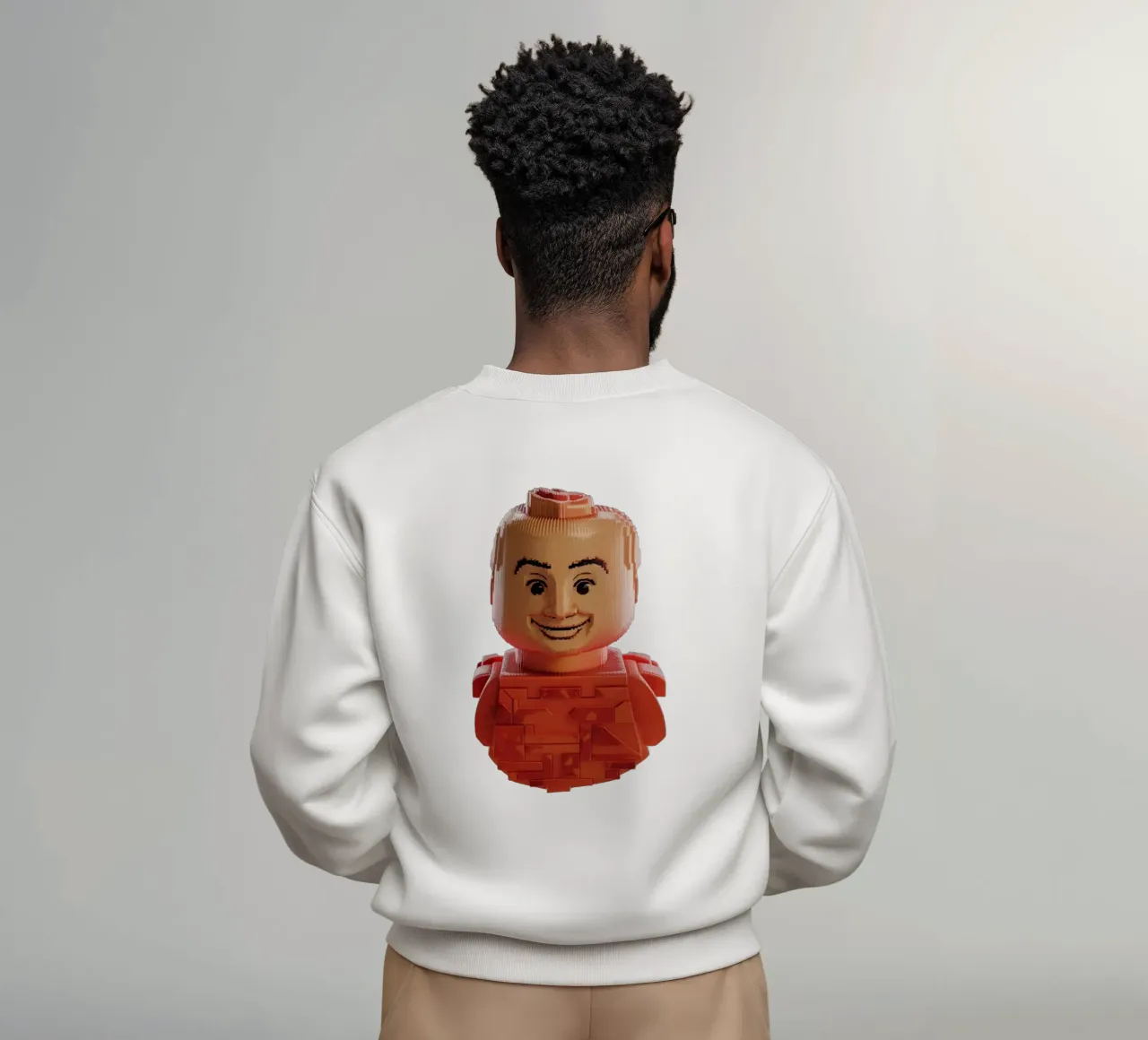 Lego lachend gezicht sweatshirt van dinem