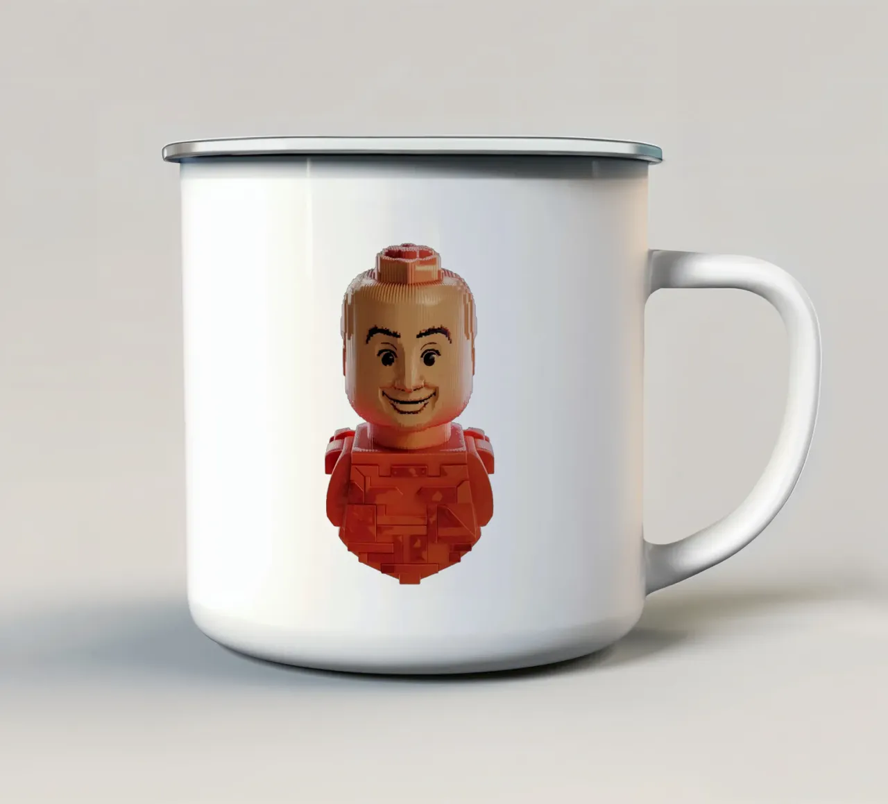 Lego smile face tazza in smalto da dinem