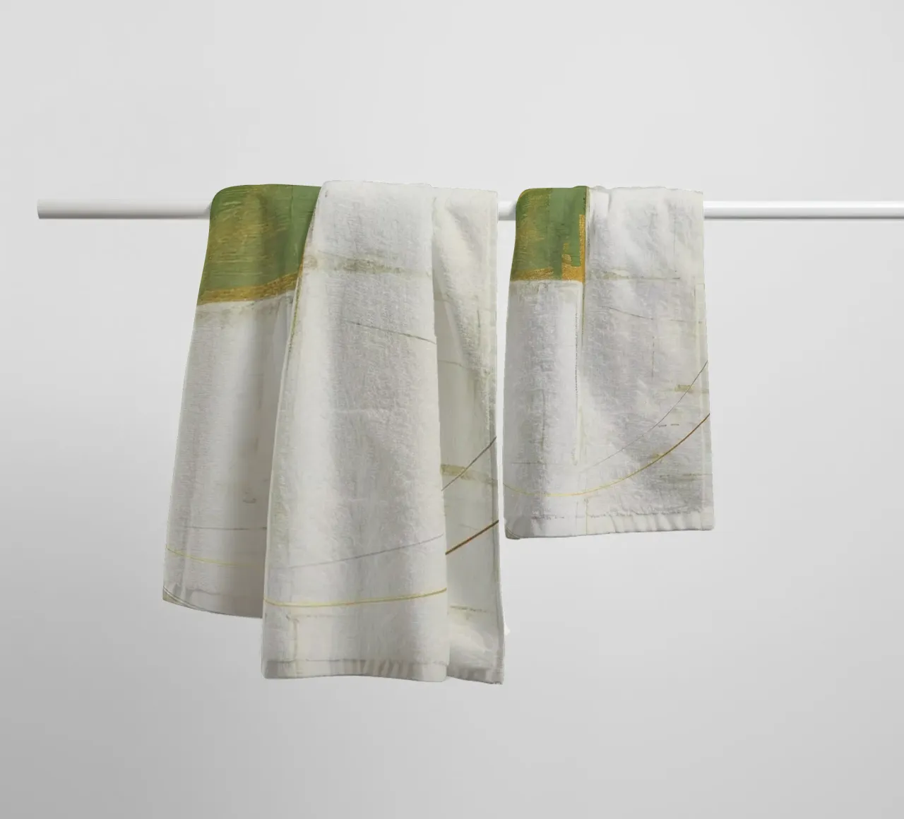 ABSTRACT ART Geometry of calm towel by Melanie Viola