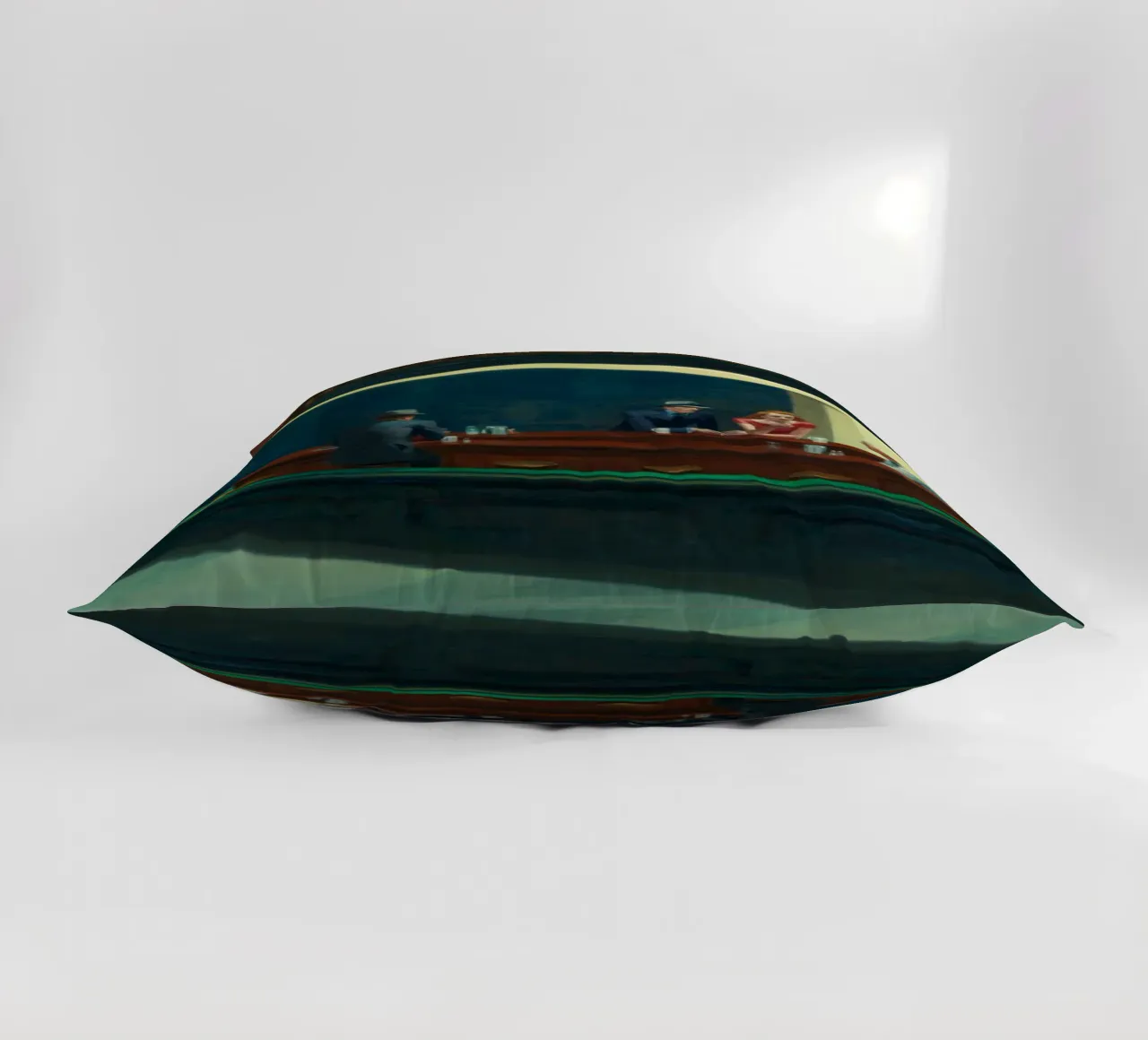 Edward Hopper - Nighthawks, 1942 decorative cushion by Timeless Artworks
