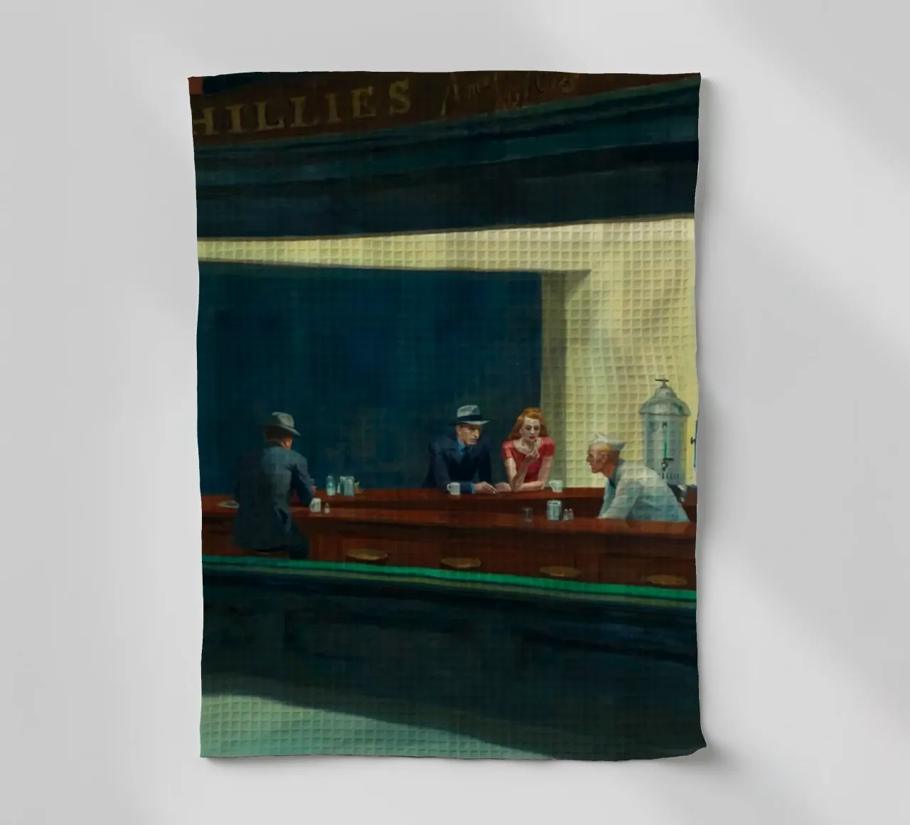 Edward Hopper - Nighthawks, 1942 canovaccio da cucina da Timeless Artworks