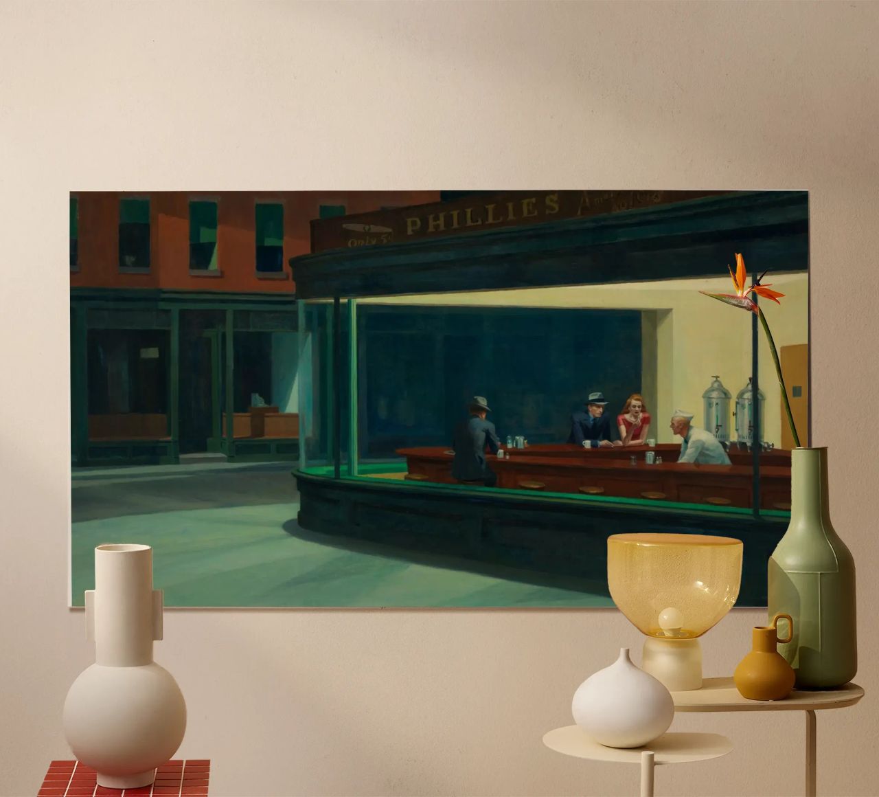Edward Hopper - Nachtschwärmer, 1942 Poster von Timeless Artworks