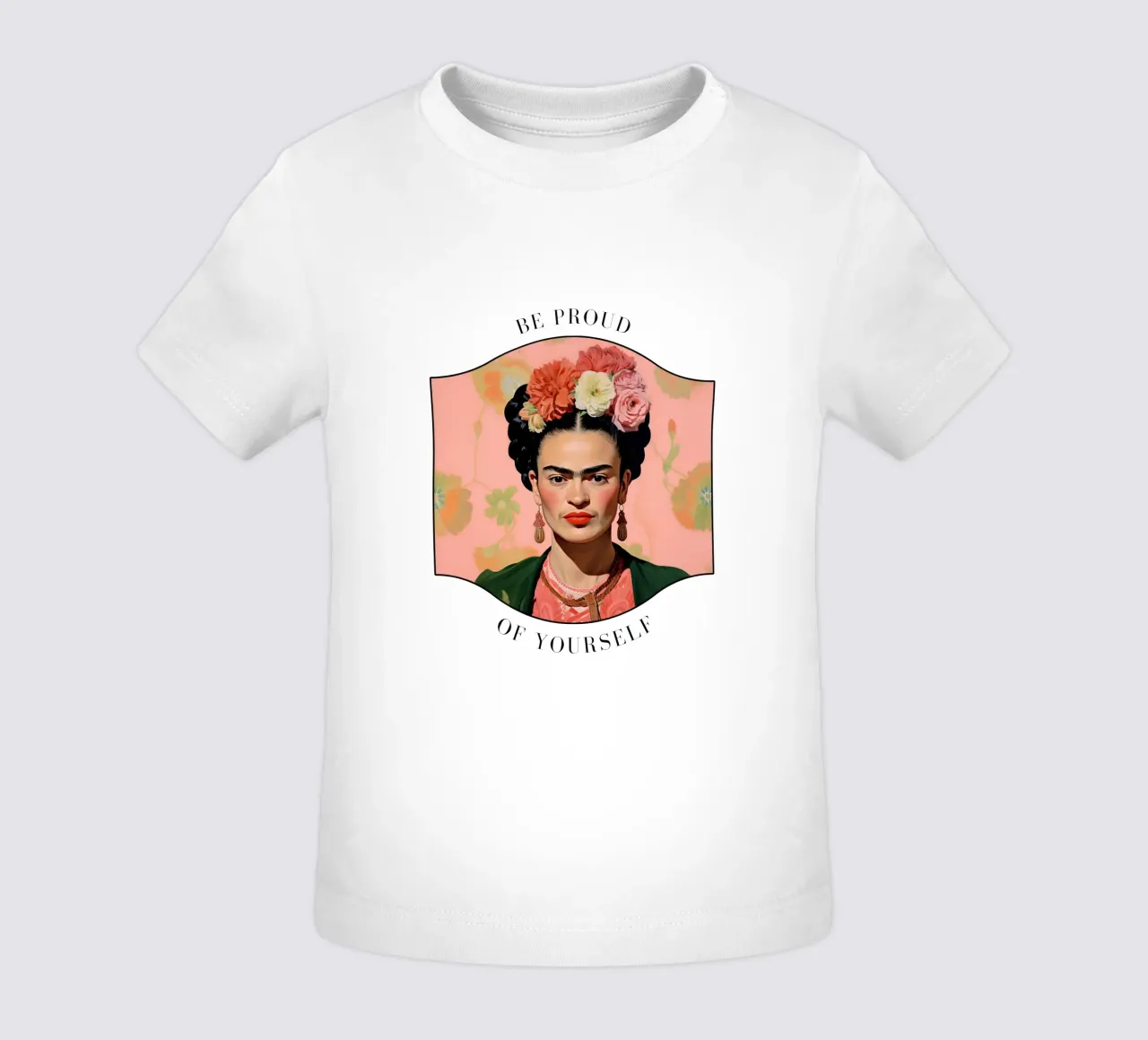 Frida Kahlo "Courage in Color" maglietta neonato da Fantasias Florales