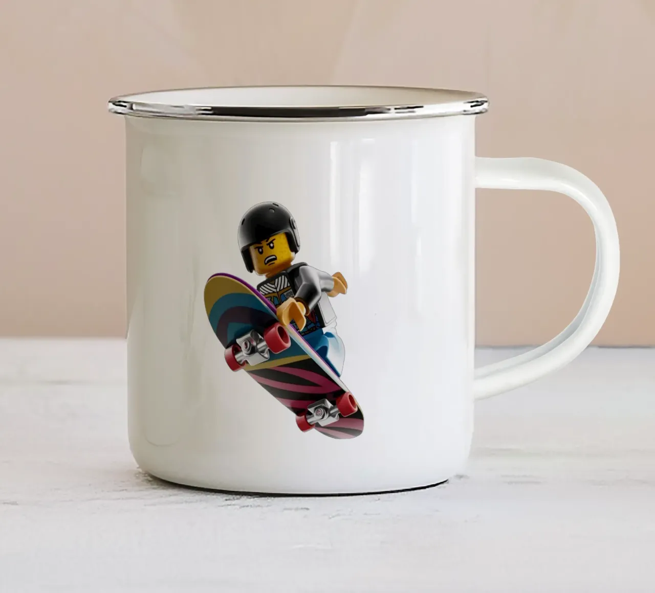 Lego skate party tazza in smalto da dinem