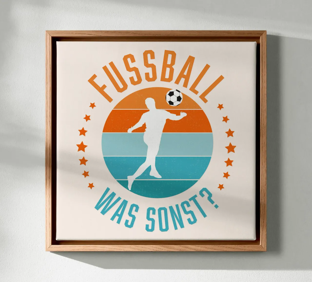 Voetbal, wat anders canvas met Baklijst van CalliLetters
