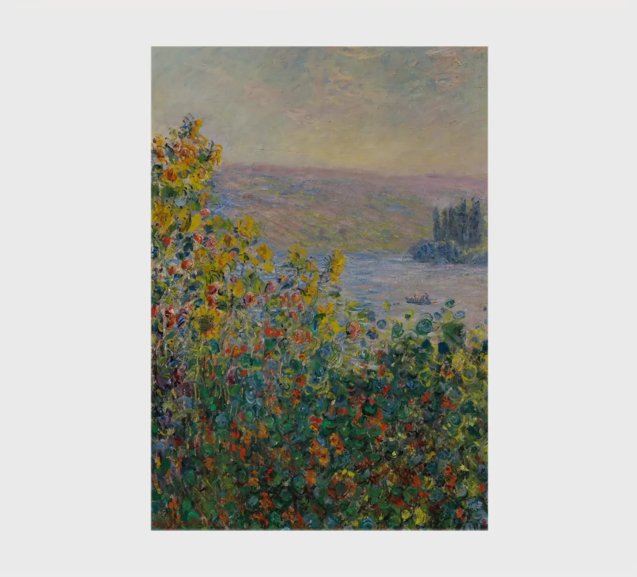 Claude Monet - Flower Beds at Vétheuil notebook by Timeless Artworks