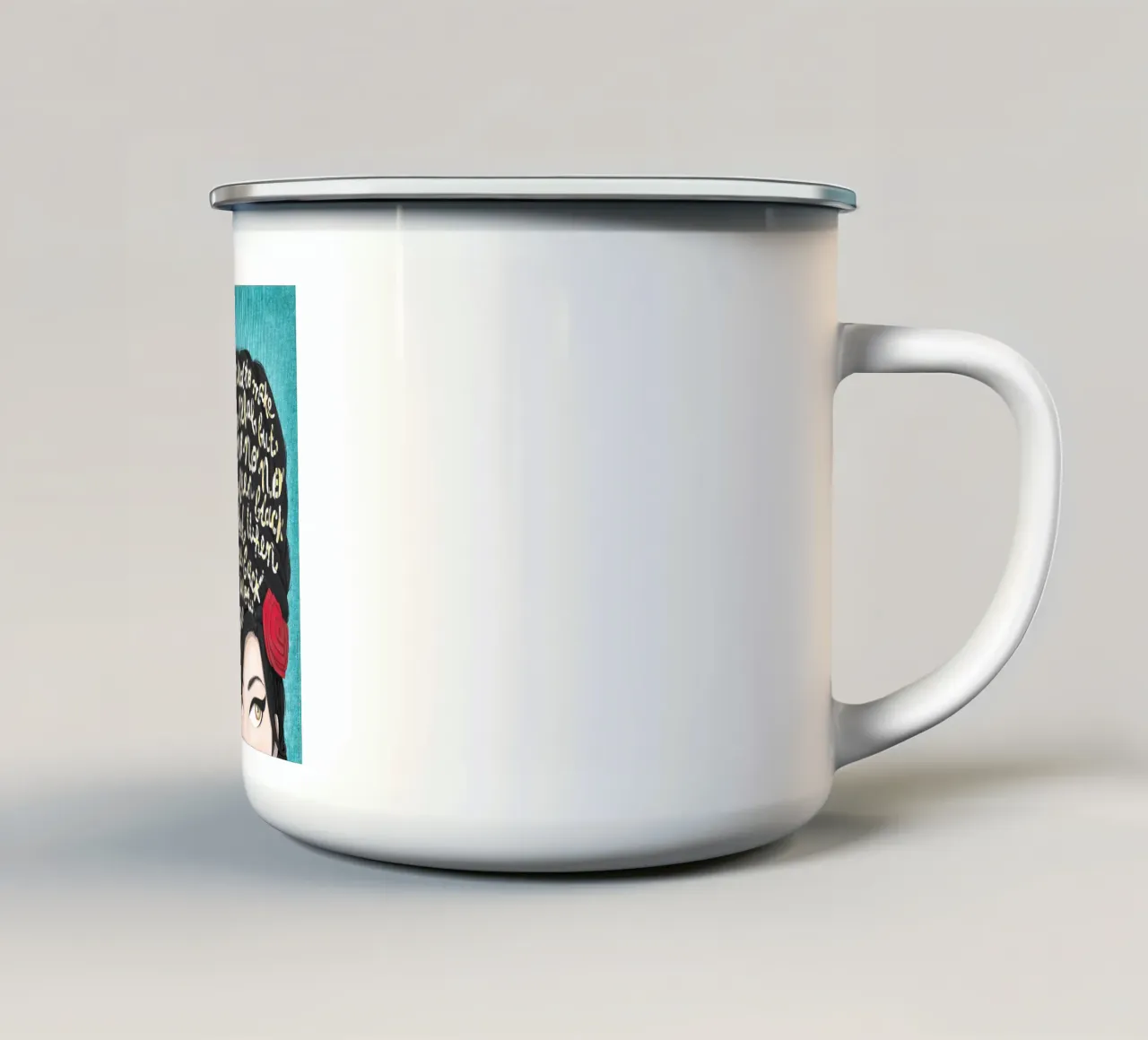 Rehab - Draw Me A Song Project taza de esmalte de Nour Tohme