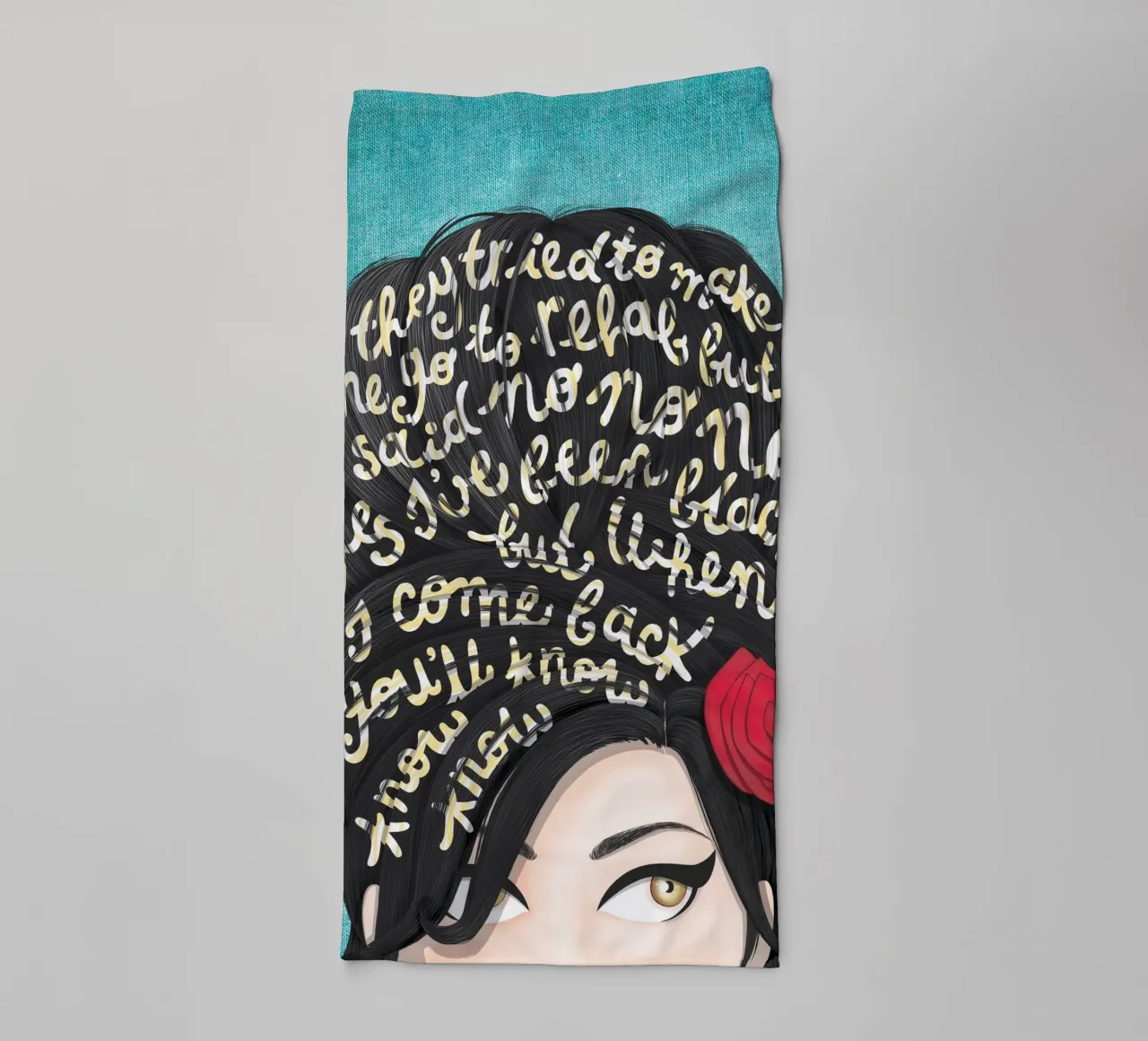 Rehab - Draw Me A Song Project towel by Nour Tohme