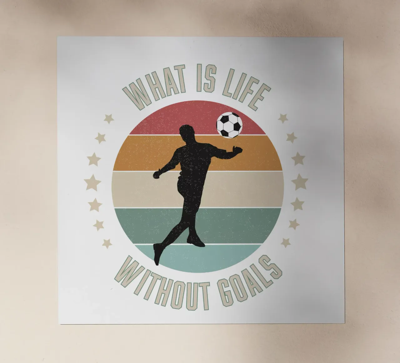 Calcio: una vita senza obiettivi - inimmaginabile pellicola backlit da CalliLetters