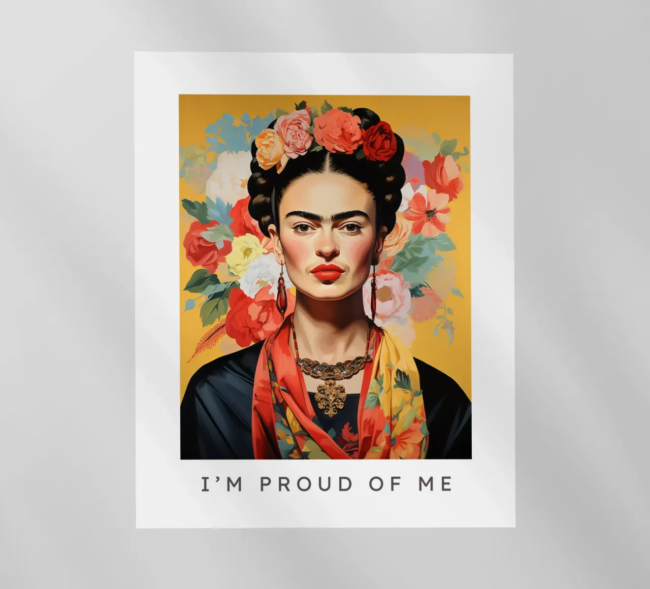 Frida Kahlo "Bold and Unbreakable" pellicola backlit da Fantasias Florales