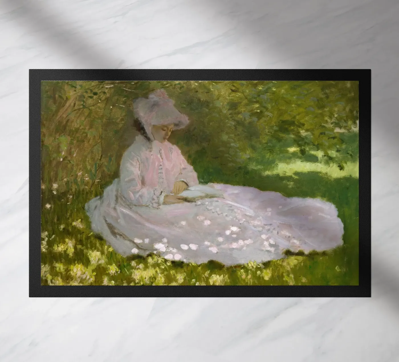 Claude Monet - Springtime doormat by Timeless Artworks