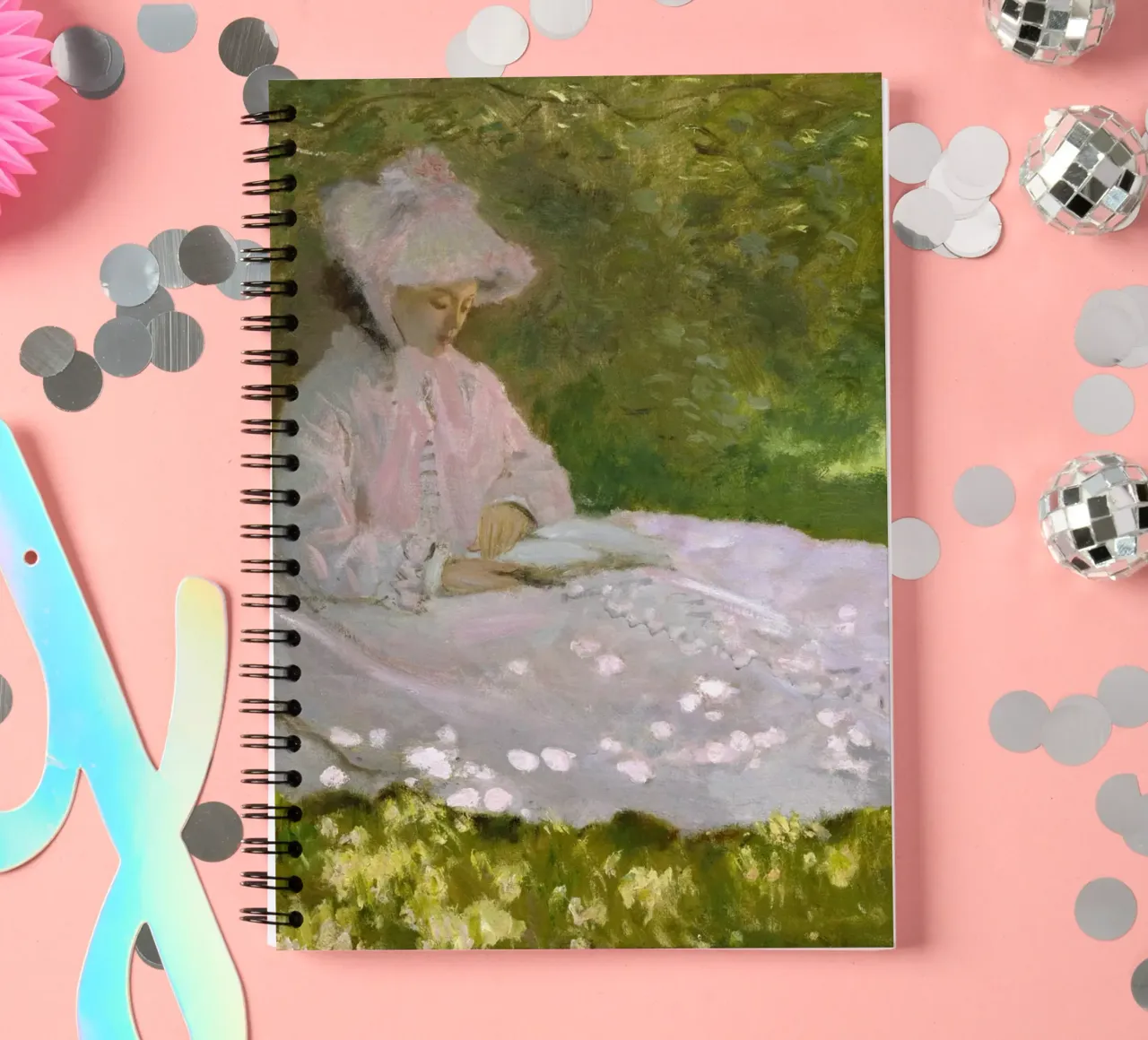 Claude Monet - Le printemps carnet à spirale de Timeless Artworks