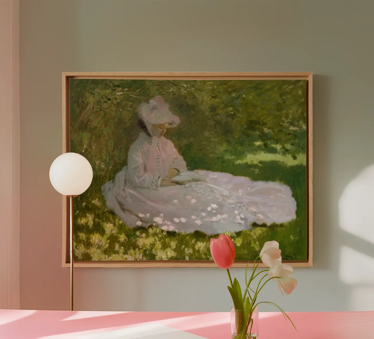 Claude Monet - Springtime canvas by Timeless Artworks