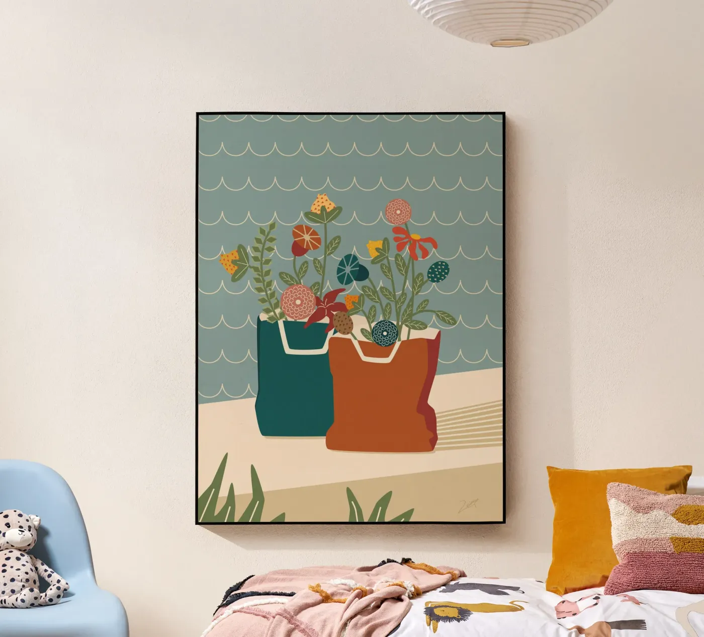 Botaniche e onde plexiglass da zeriayam arts