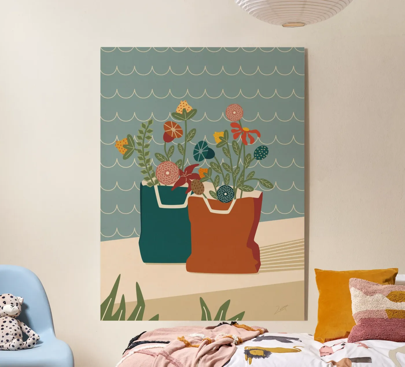 Botaniche e onde plexiglass da zeriayam arts