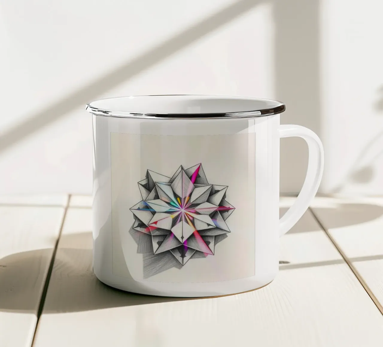 STELLE COLORI SEMPLICI tazza in smalto da dinem