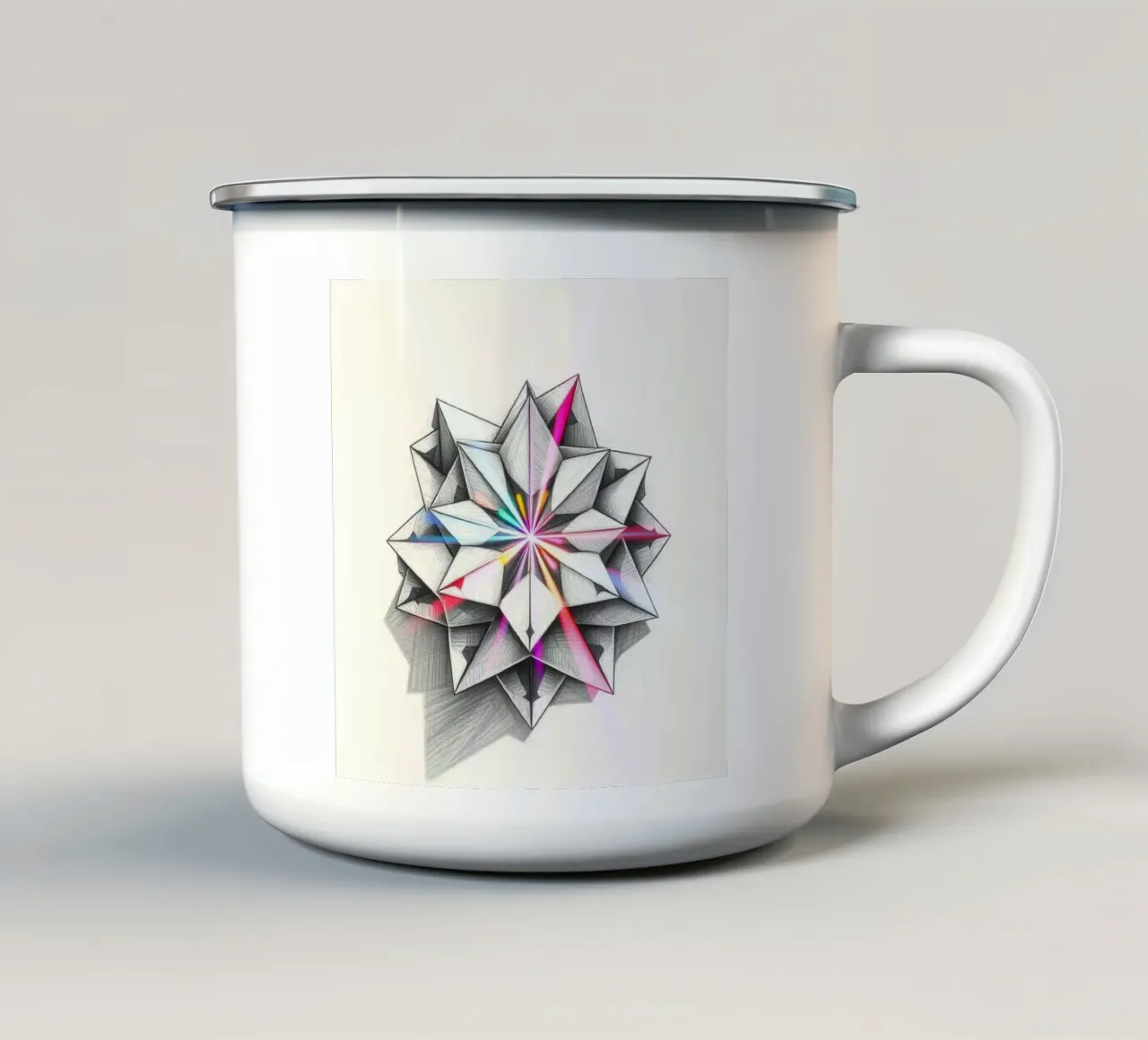 STELLE COLORI SEMPLICI tazza in smalto da dinem