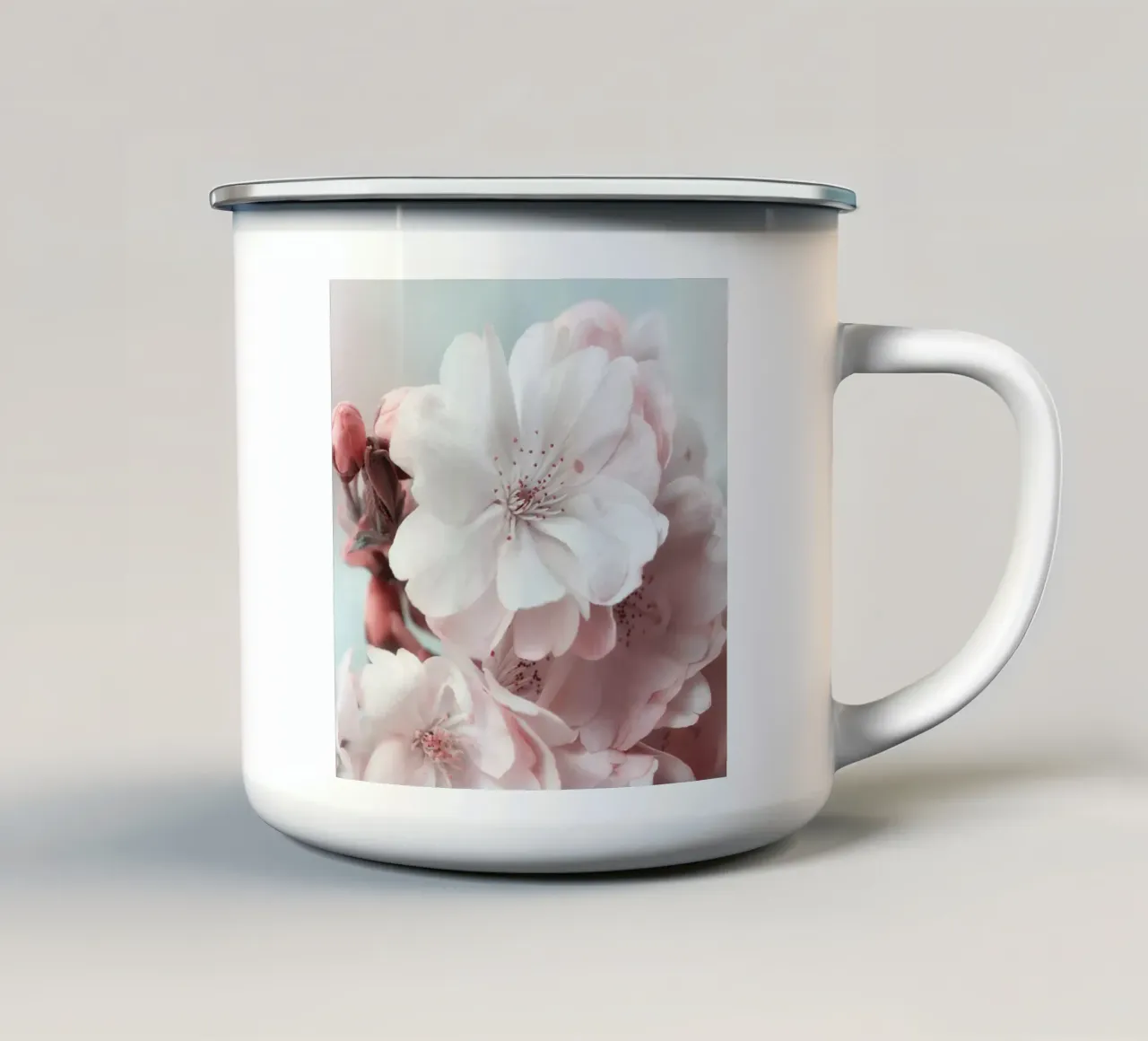 Fiori di ciliegio tazza in smalto da Atteloi