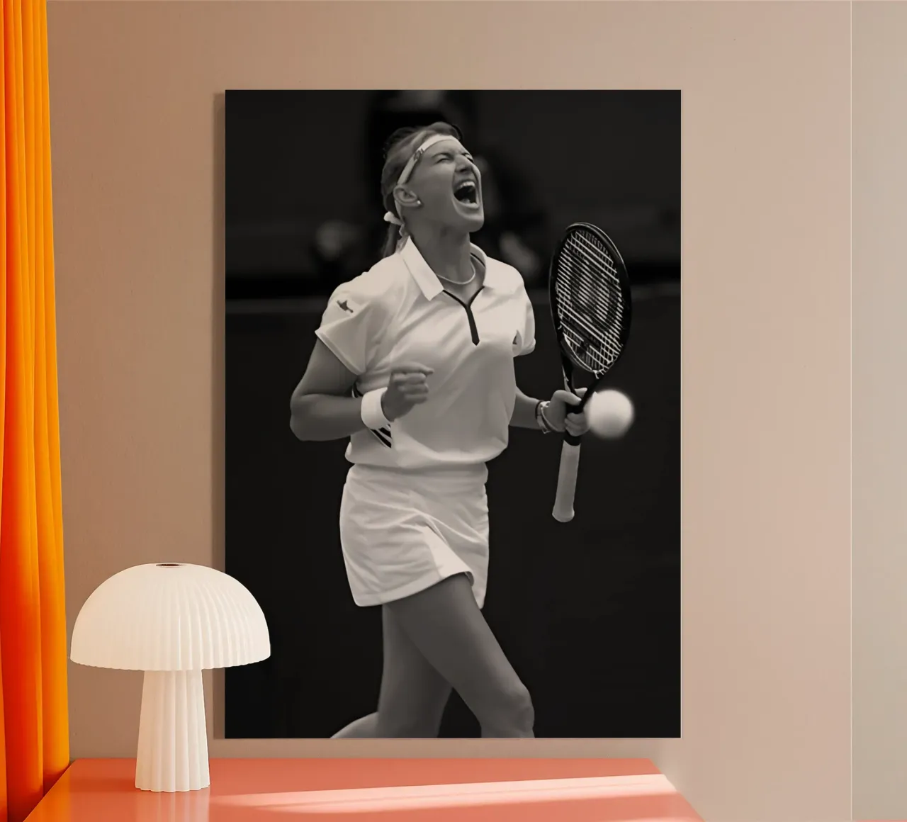 Steffi Graf acrylic glass by Black White Poster