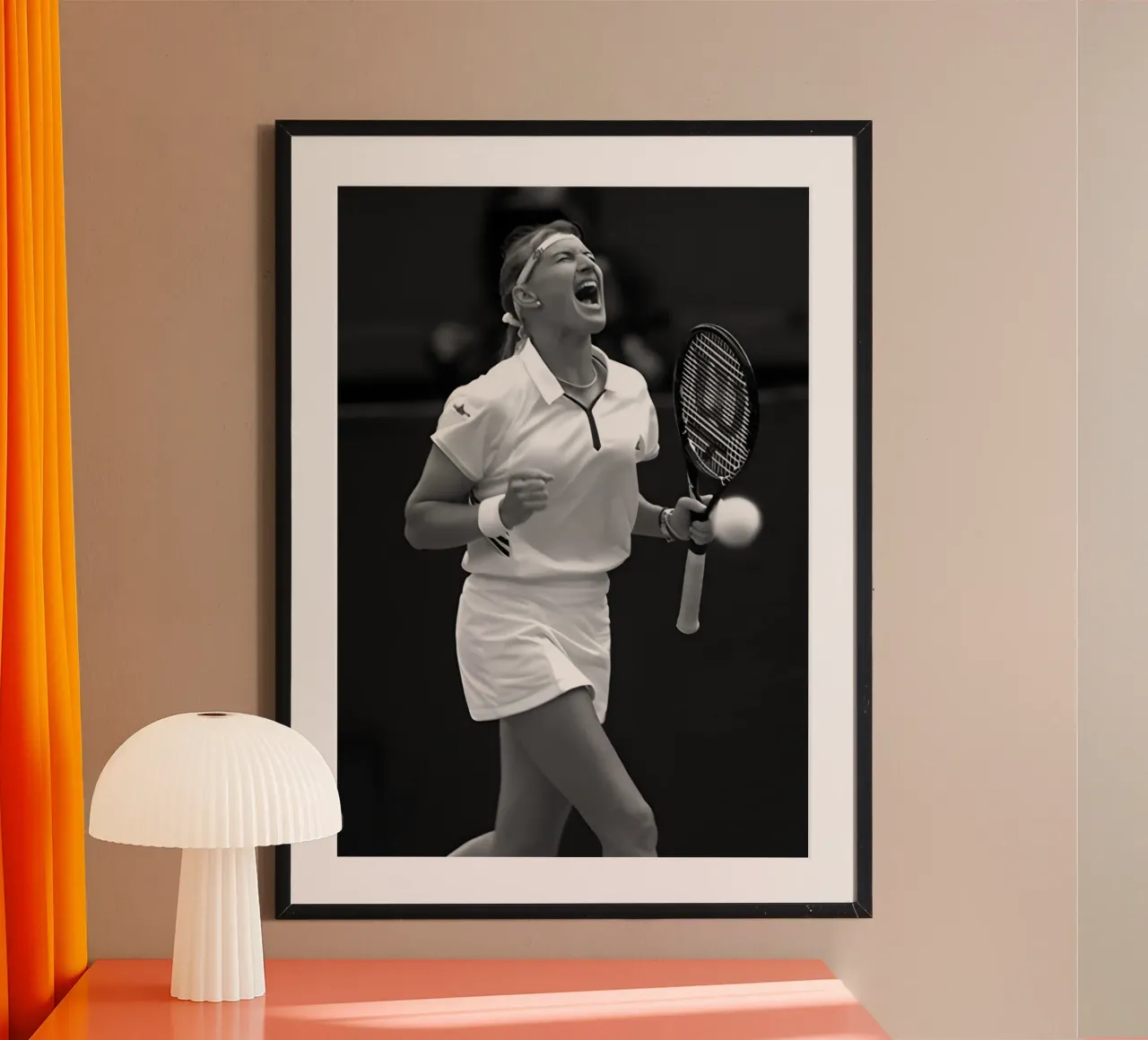 Steffi Graf poster da Black White Poster