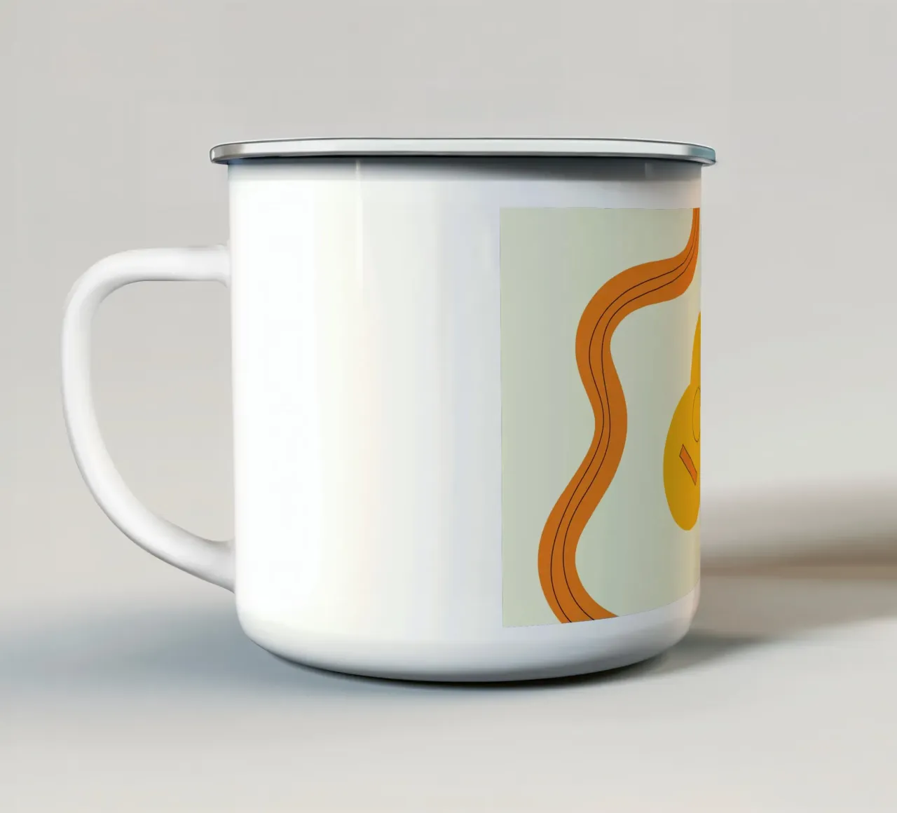 Vortice di chitarra tazza in smalto da Studio Fun Boy