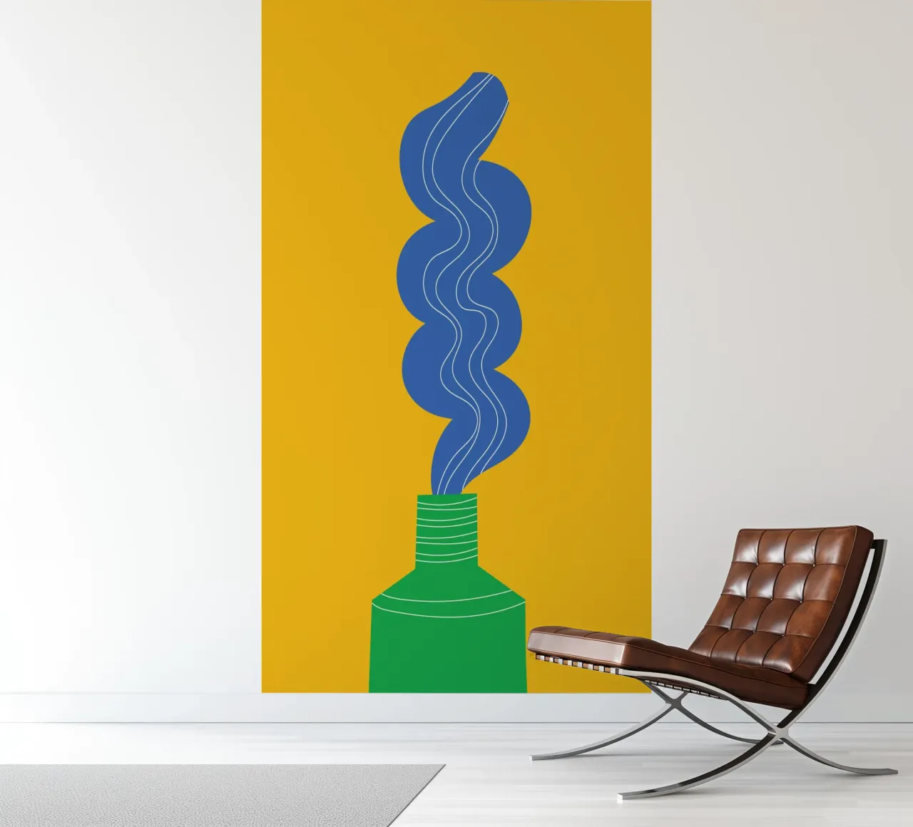 Tandpasta Funky fotobehang van Studio Fun Boy