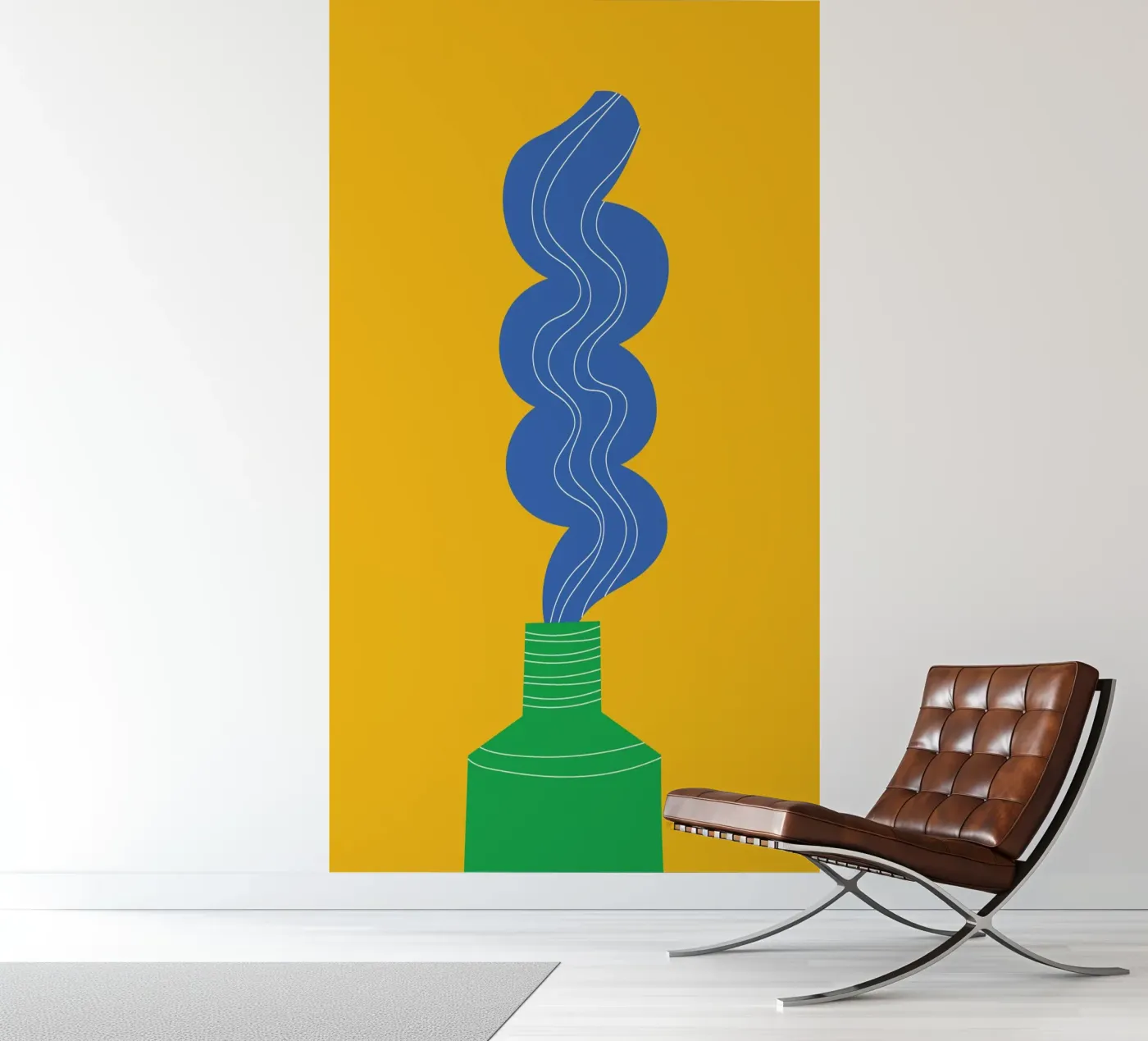 Tandpasta Funky fotobehang van Studio Fun Boy