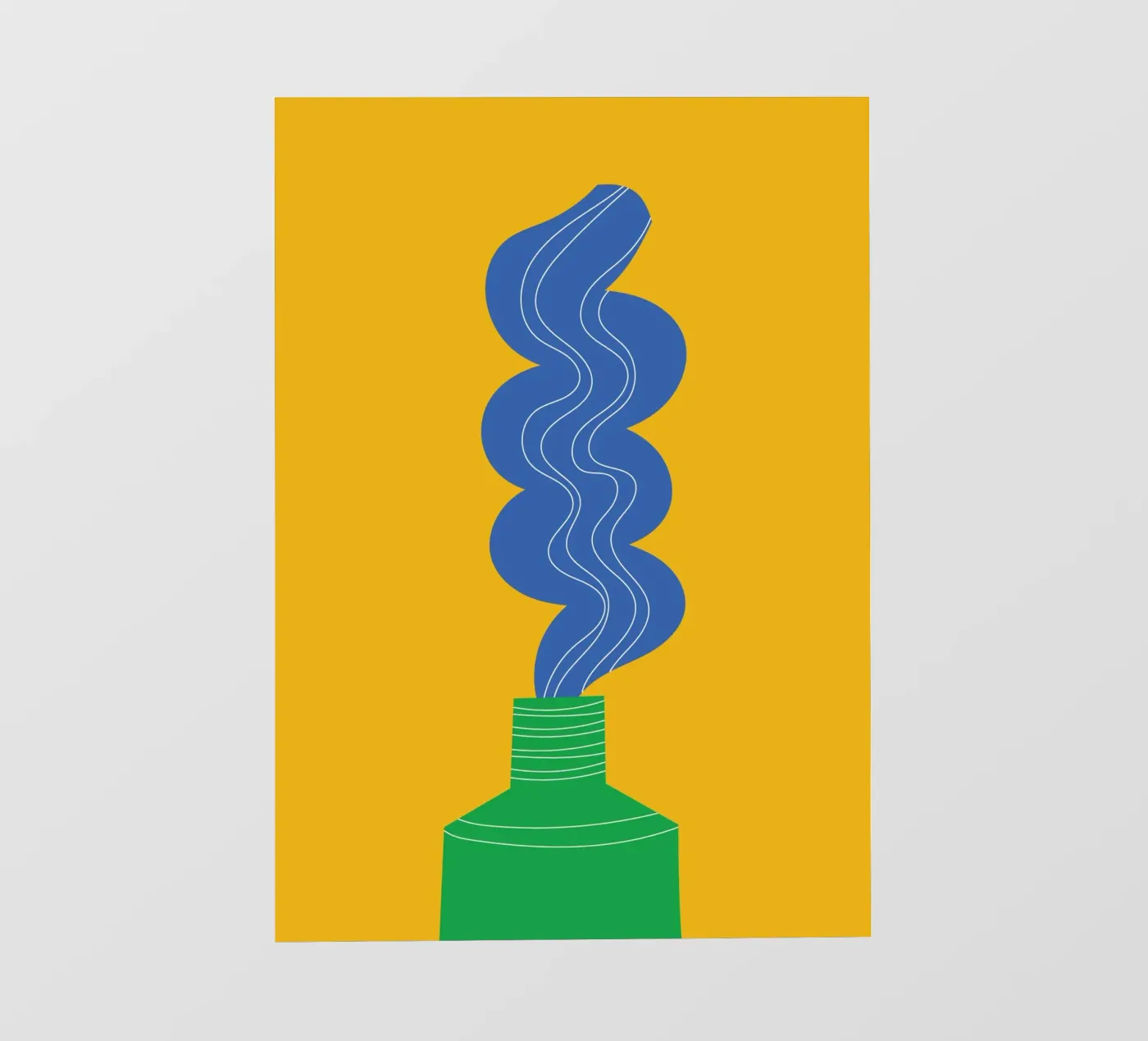 Tandpasta Funky fotobehang van Studio Fun Boy