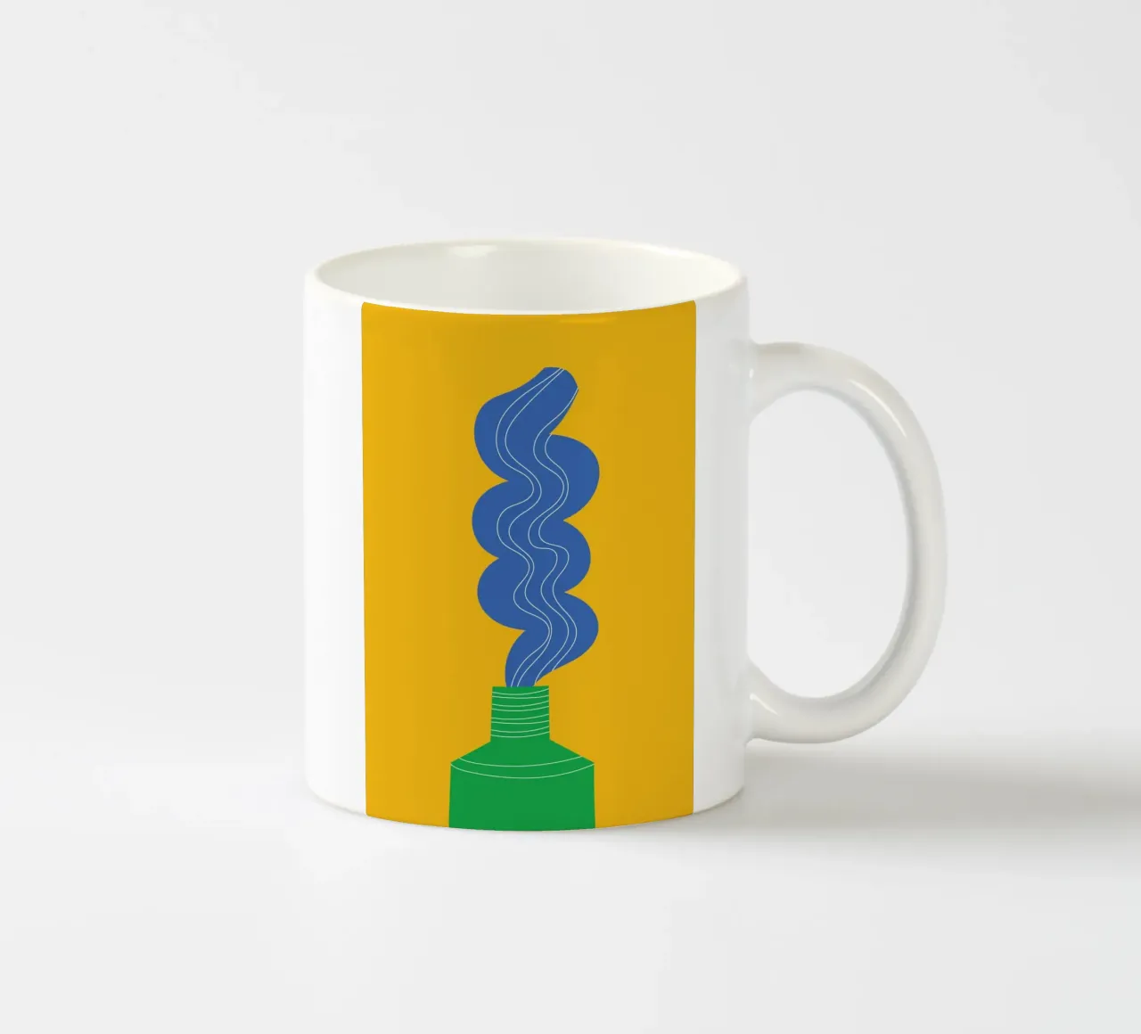 Toothpaste Funky ceramic mug by Studio Fun Boy