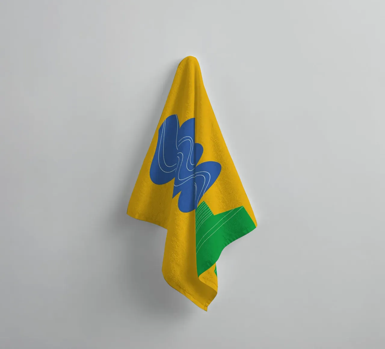 Tandpasta Funky badhanddoek van Studio Fun Boy