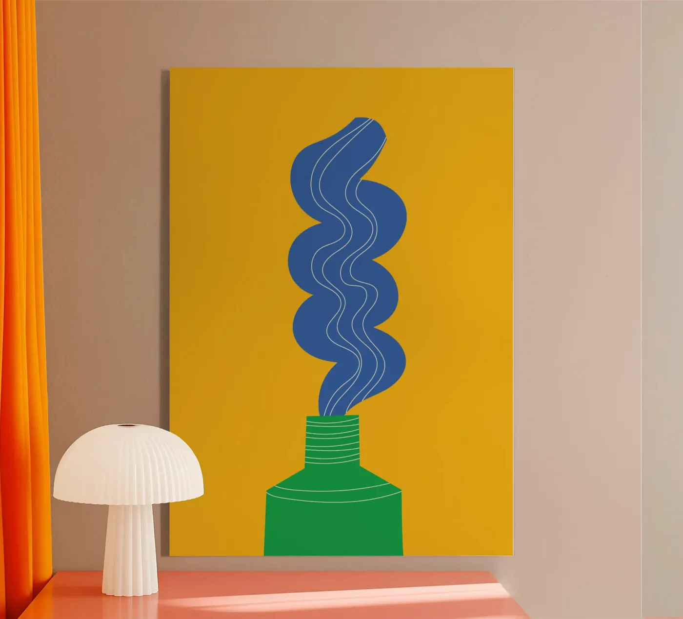 Toothpaste Funky Acryl-Glas von Studio Fun Boy