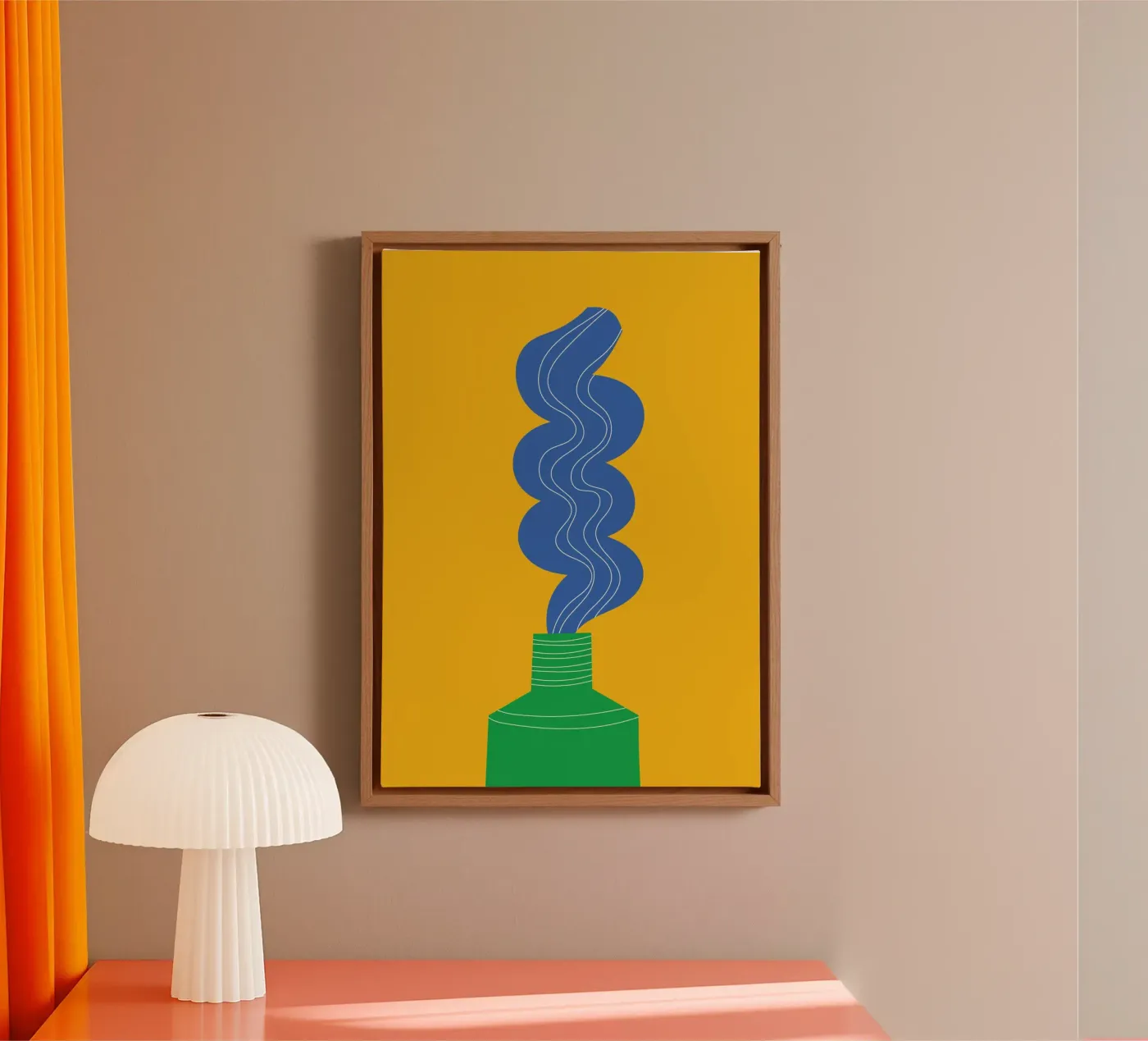 Toothpaste Funky canvas by Studio Fun Boy